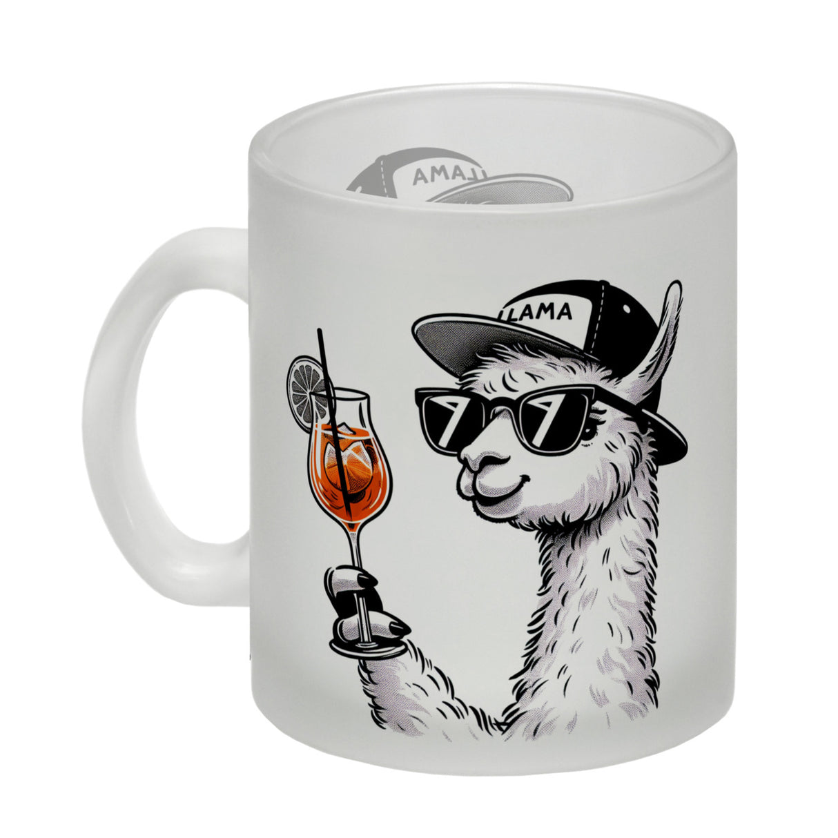Lama Tasse Alpaka mit Aperol Spritz Kaffeebecher