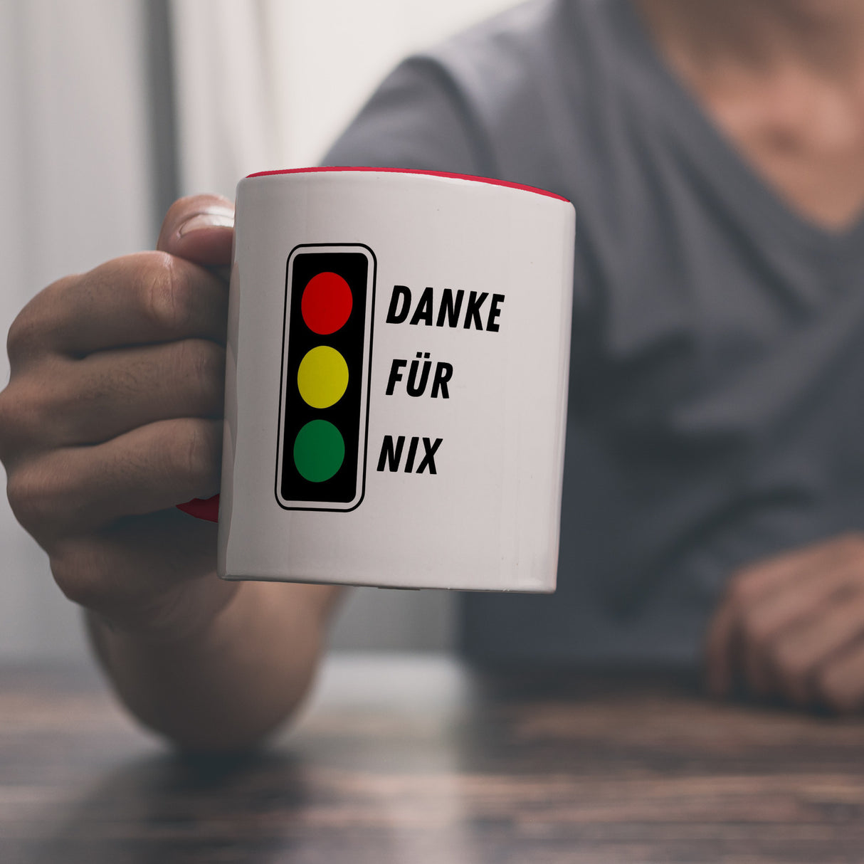 Ampel Kritik Kaffeebecher mit Spruch Danke für Nix