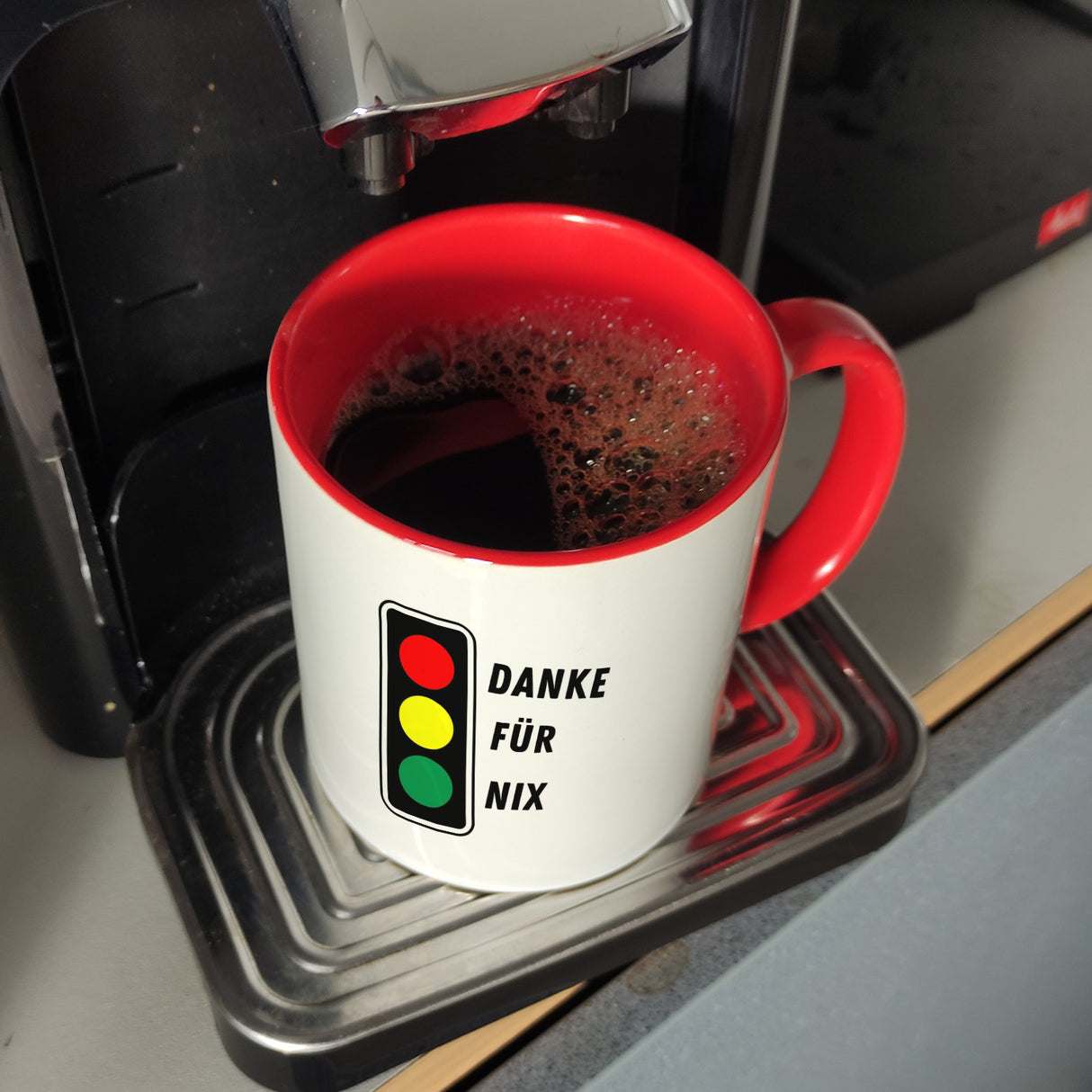 Ampel Kritik Kaffeebecher mit Spruch Danke für Nix