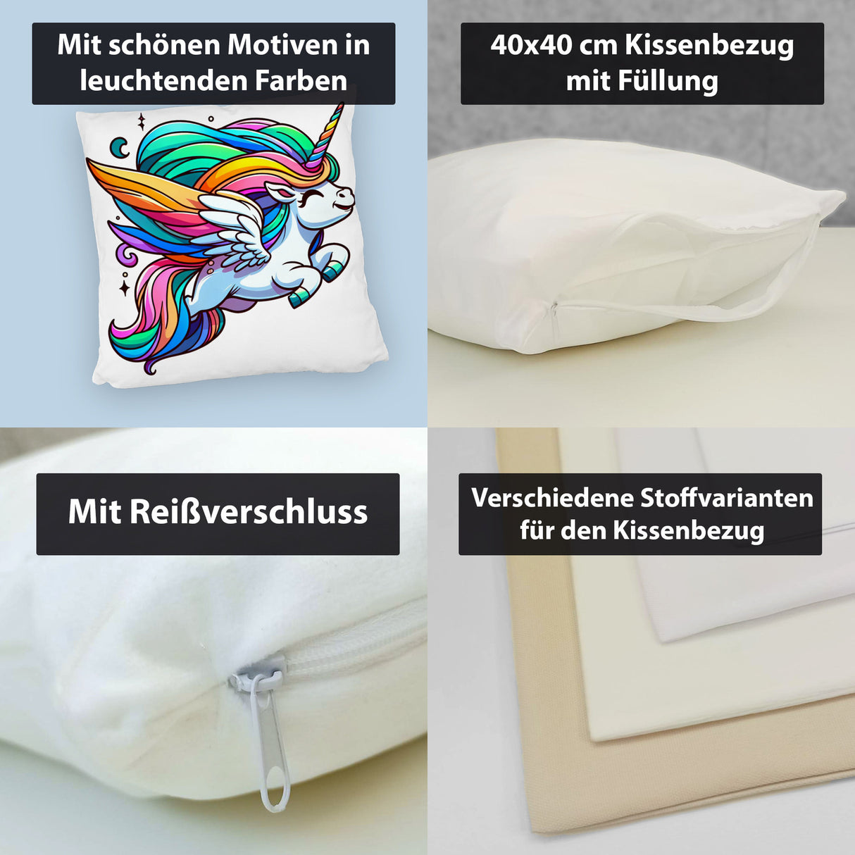Einhorn Kissen