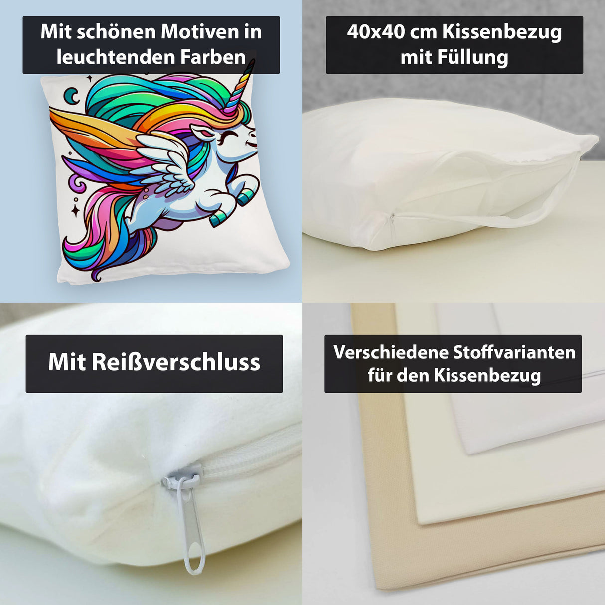 Einhorn Kissen