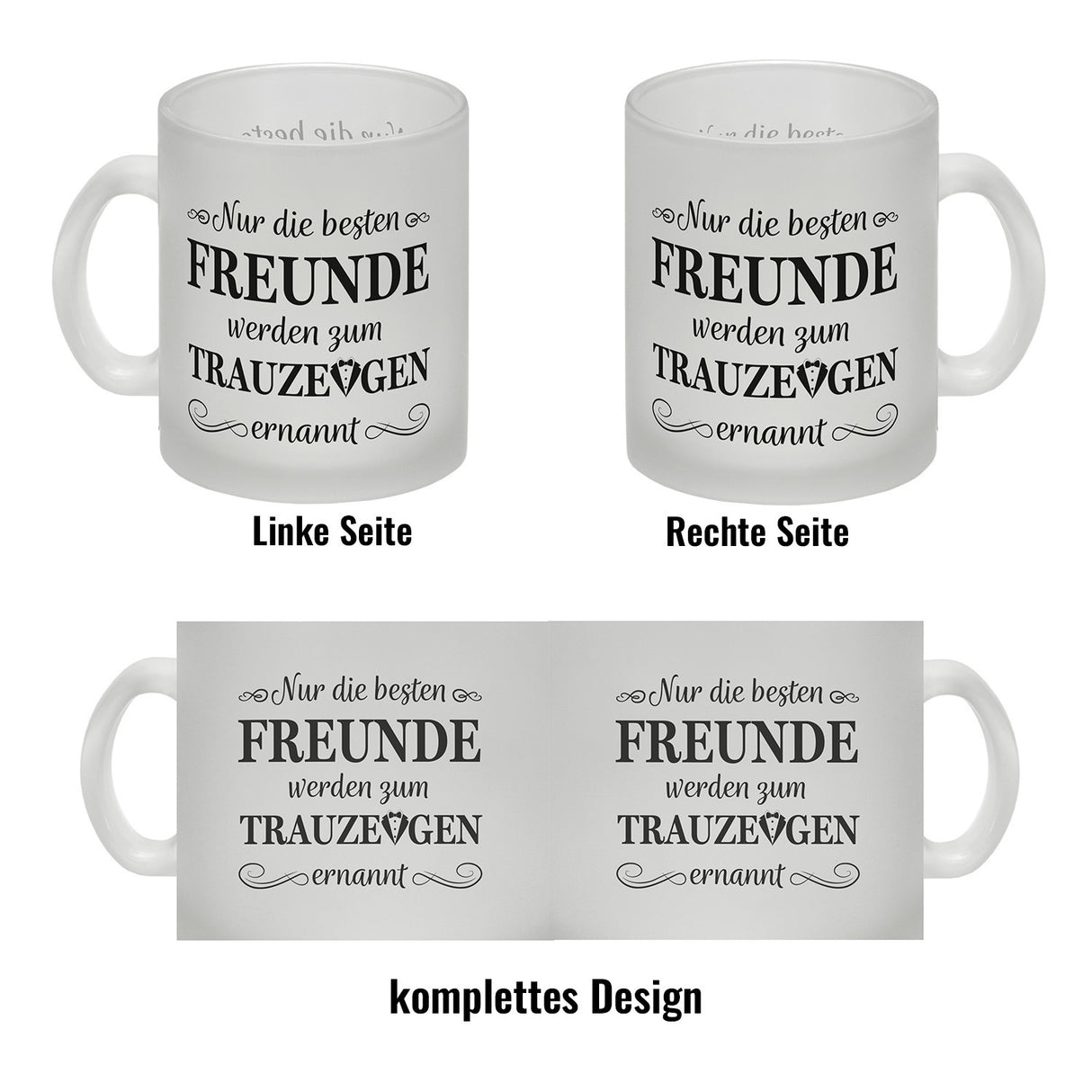 Nur die besten Freunde werden Trauzeuge Kaffeebecher