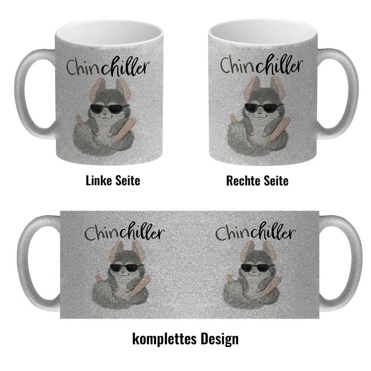 Chinchilla Kaffeebecher mit Spruch Chinchiller