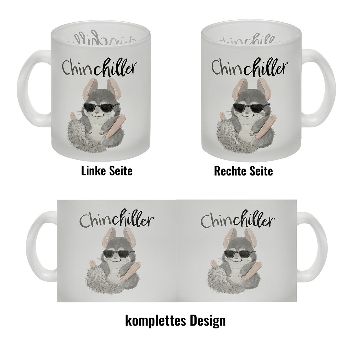 Chinchilla Kaffeebecher mit Spruch Chinchiller
