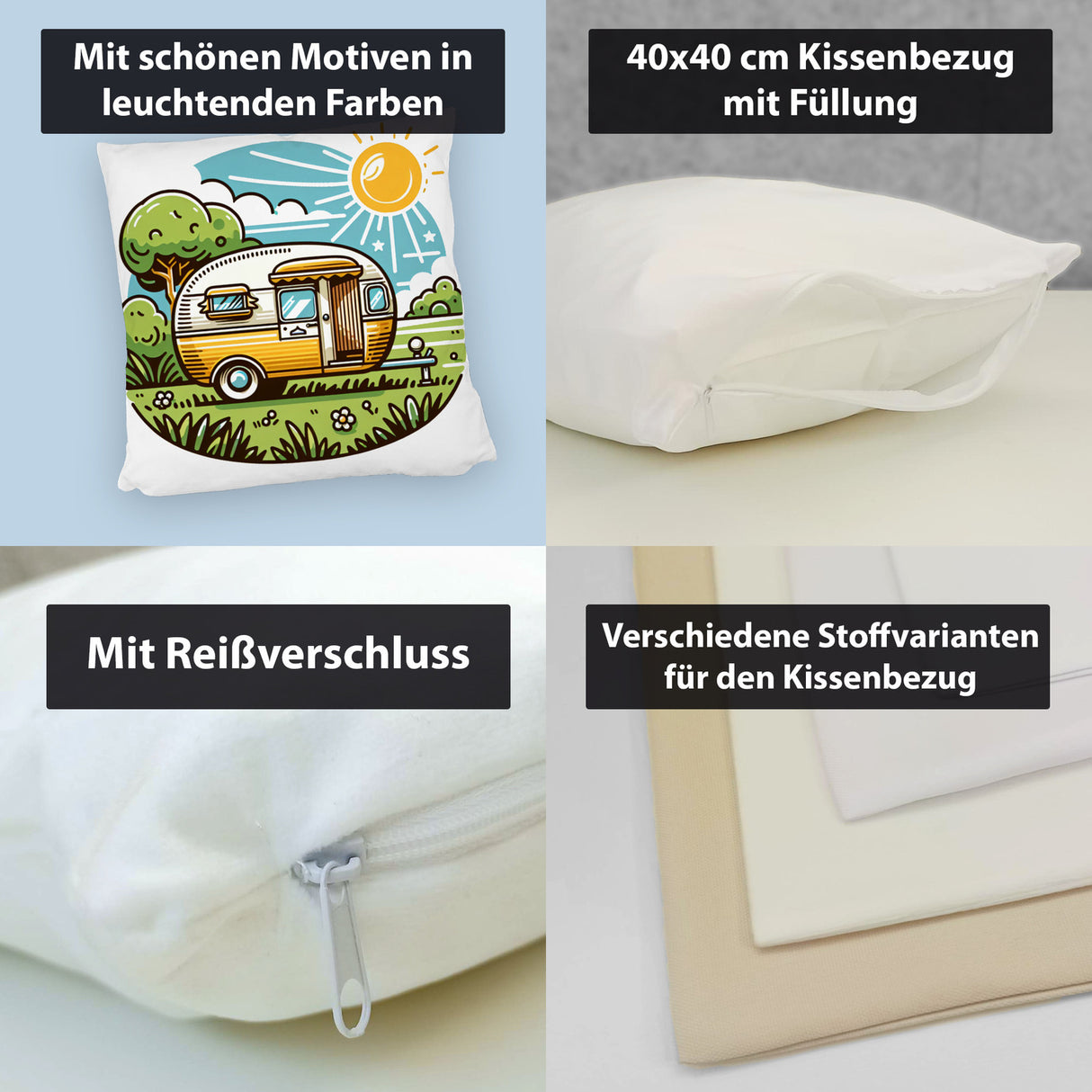 Campingmobil Wohnwagen Kissen