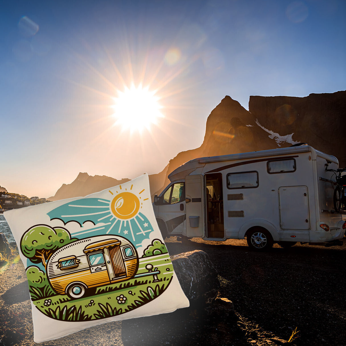 Campingmobil Wohnwagen Kissen