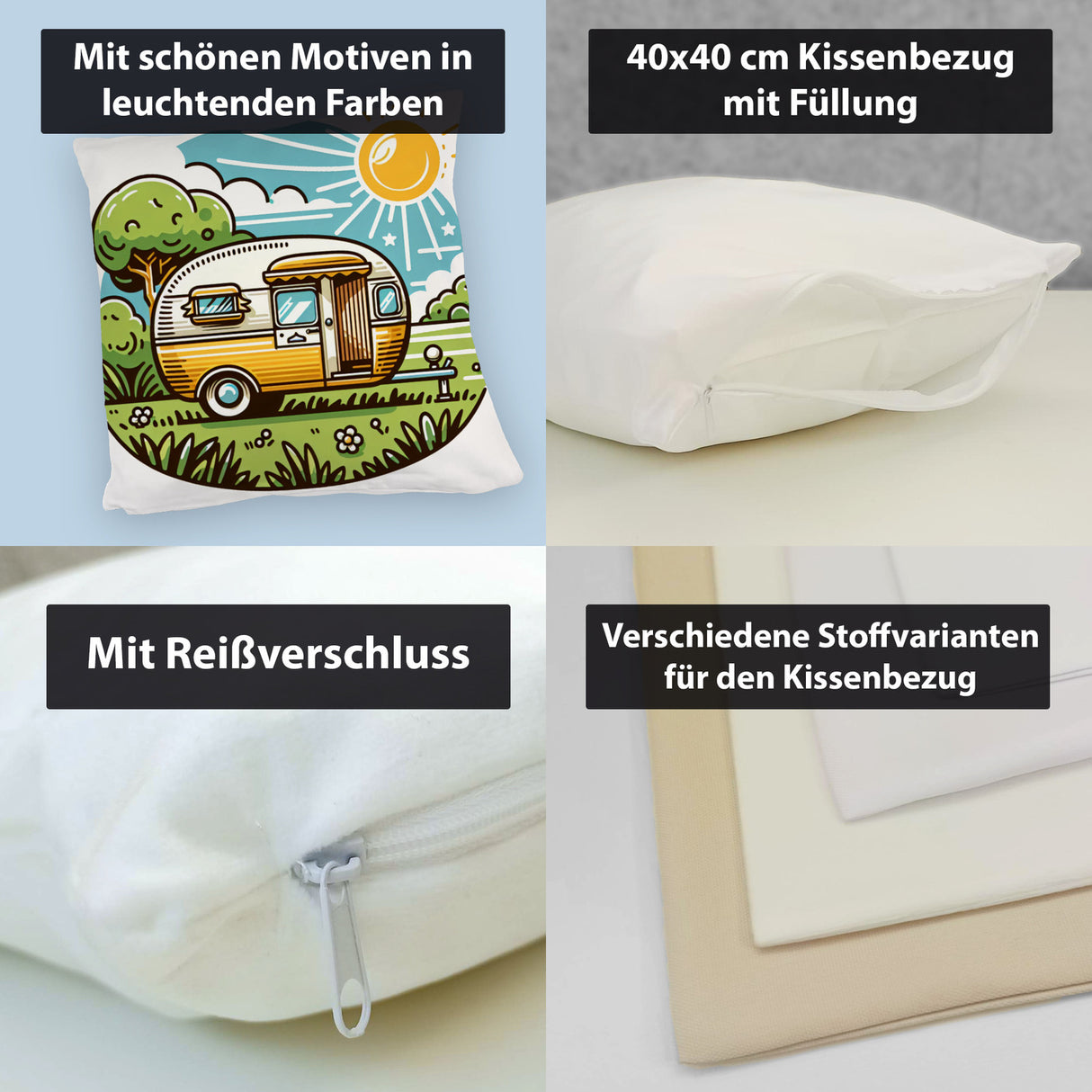 Campingmobil Wohnwagen Kissen