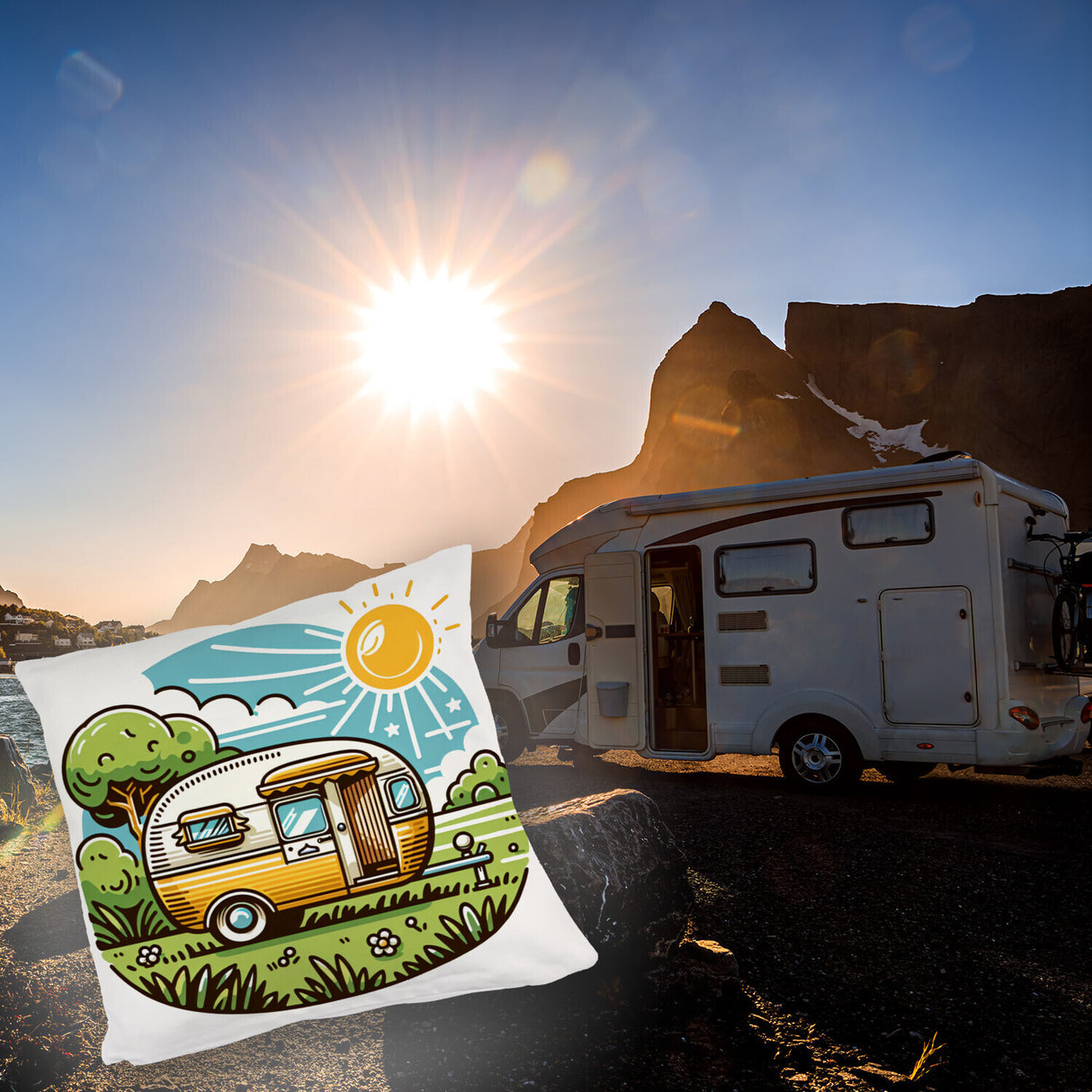 Campingmobil Wohnwagen Kissen