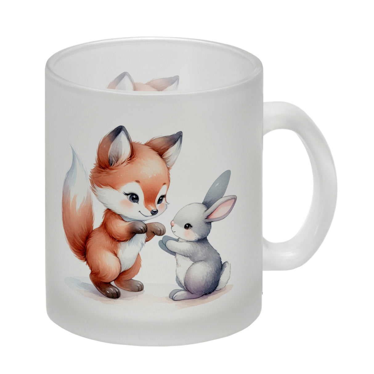 Fuchs und Hase Tierkinder Kaffeebecher