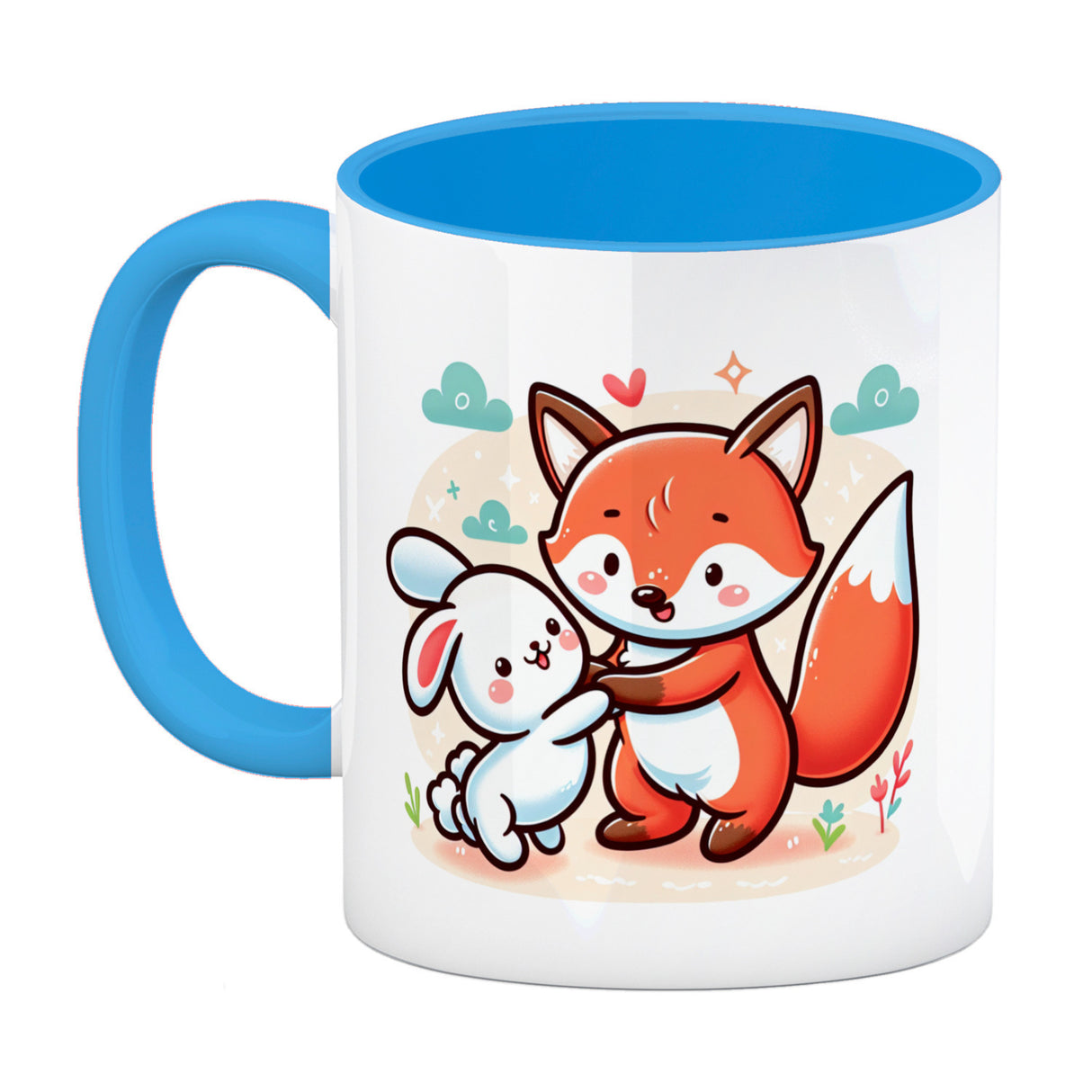 Fuchs und Kaninchen Kaffeebecher