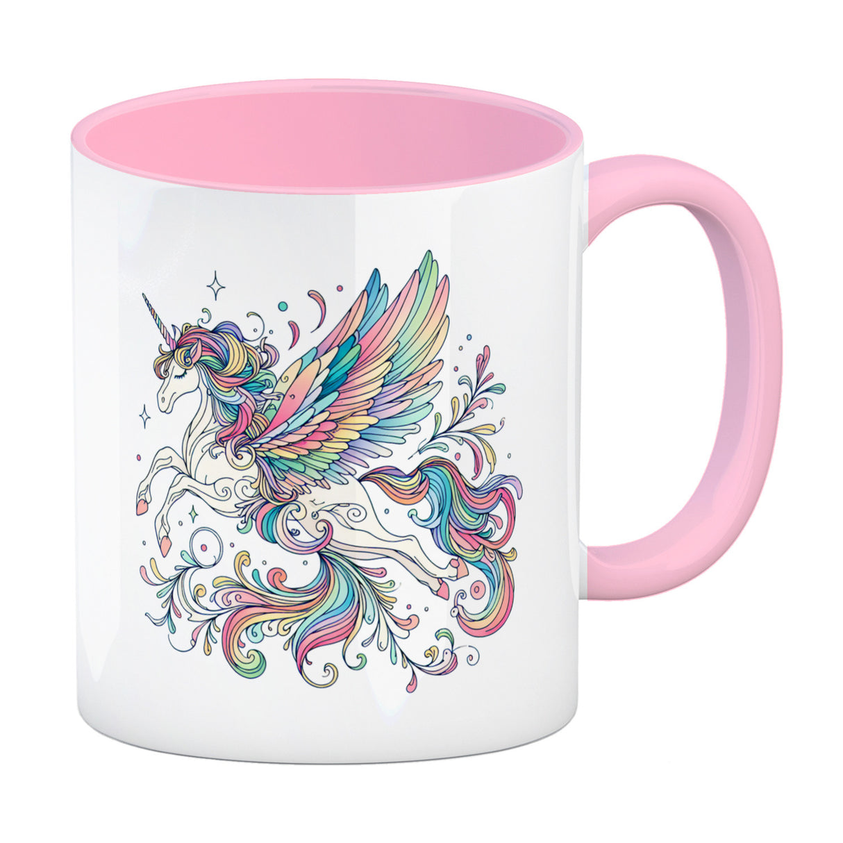 Einhorn in pastellfarben Kaffeebecher