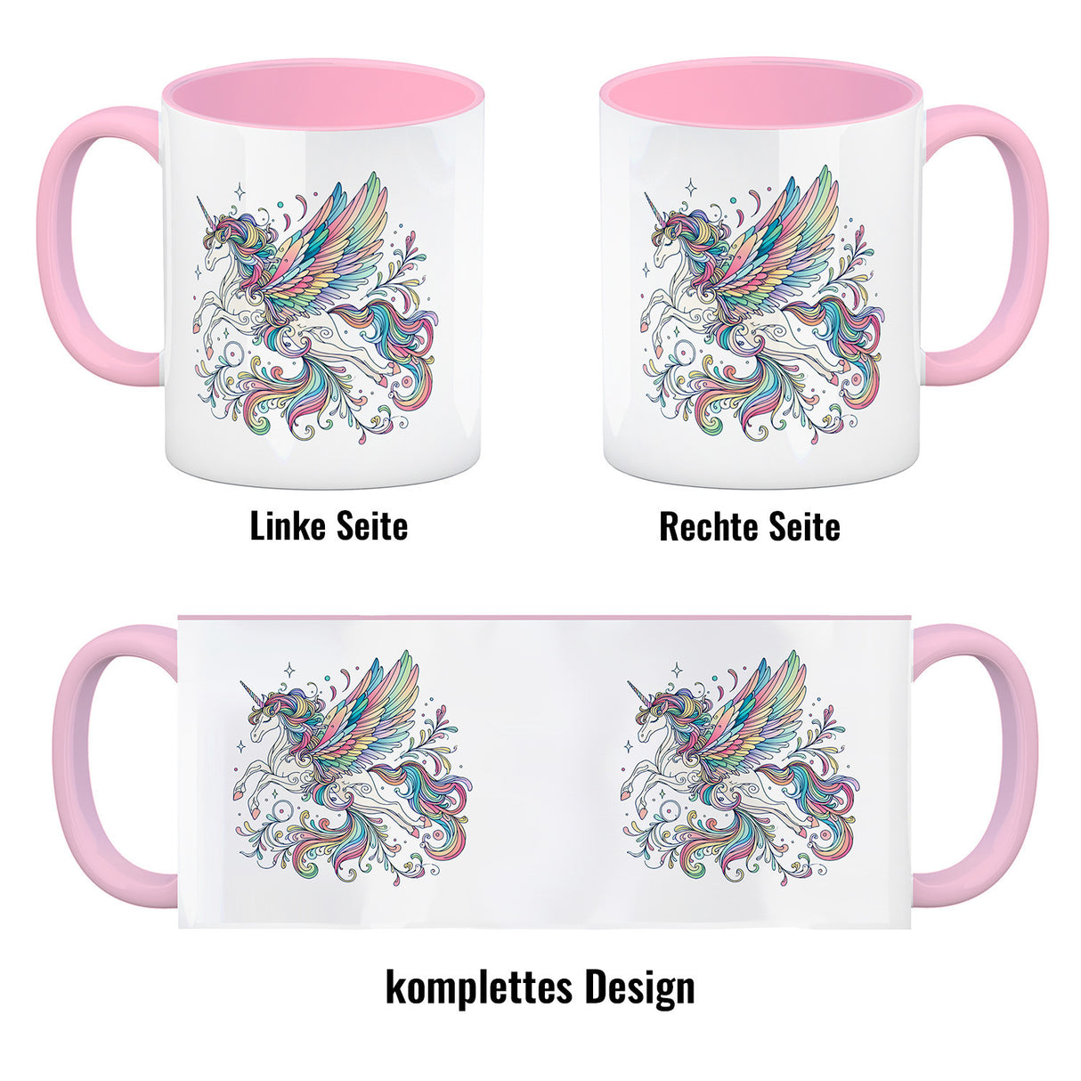 Einhorn in pastellfarben Kaffeebecher