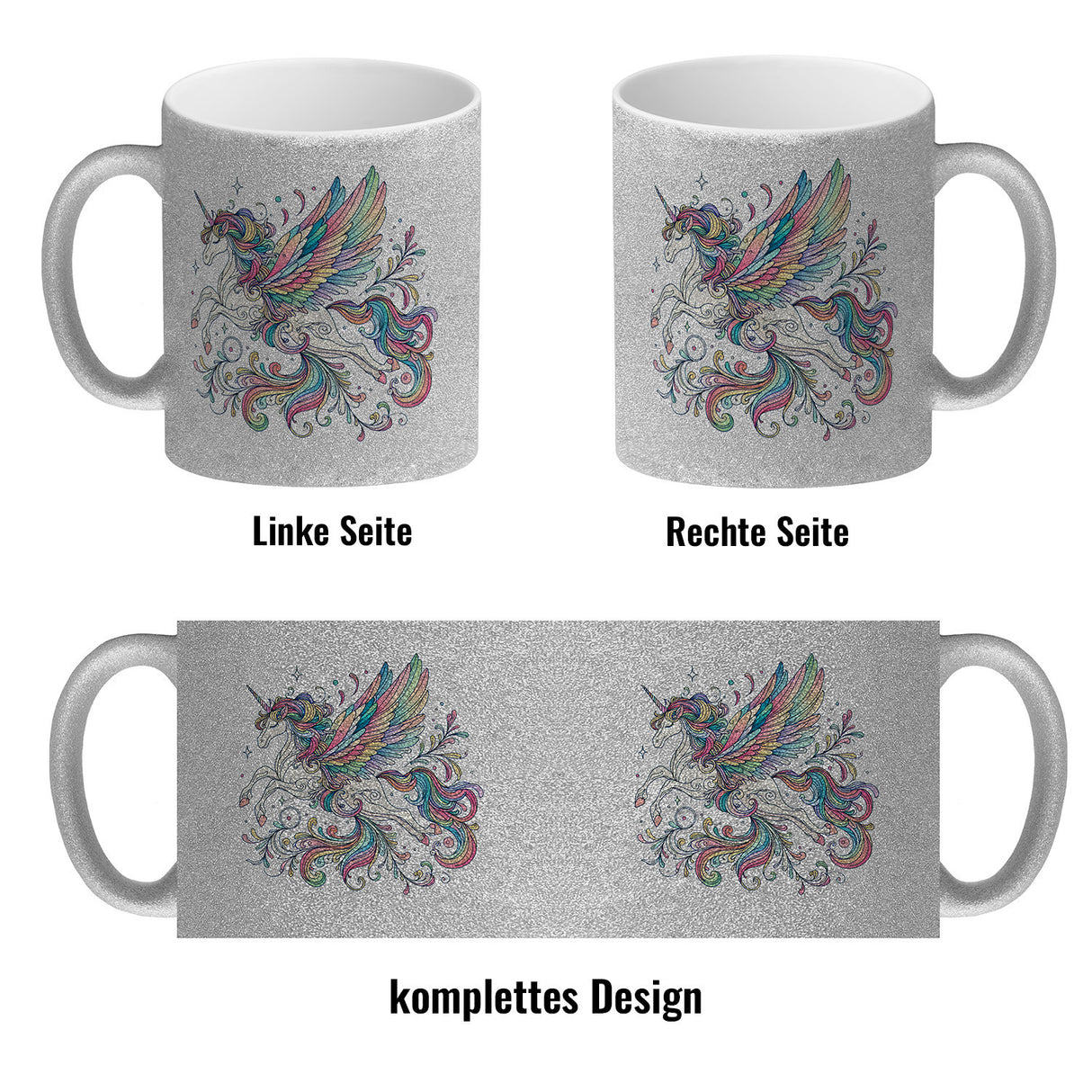 Einhorn in pastellfarben Kaffeebecher