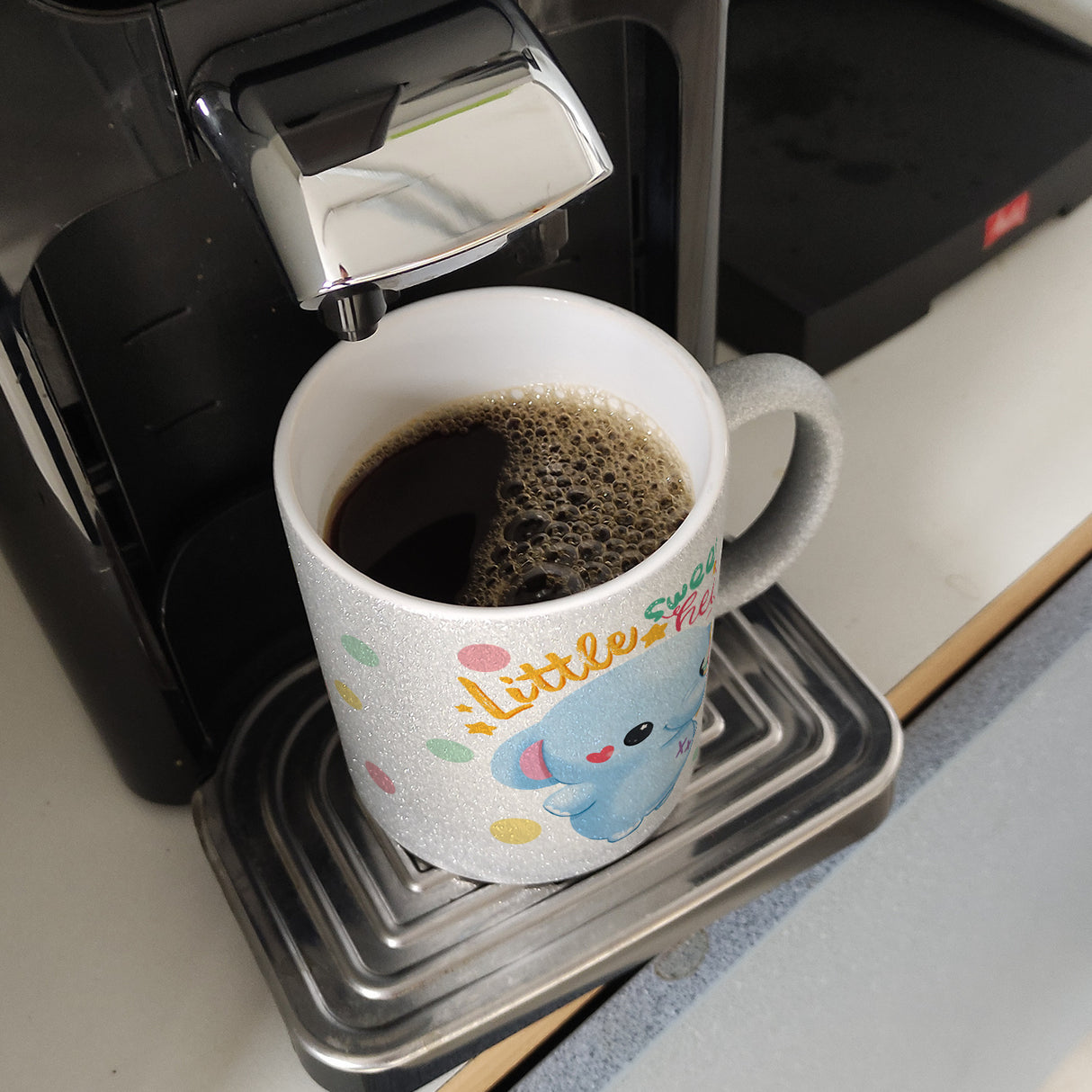 Elefant Kaffeebecher mit Spruch Little sweetheart
