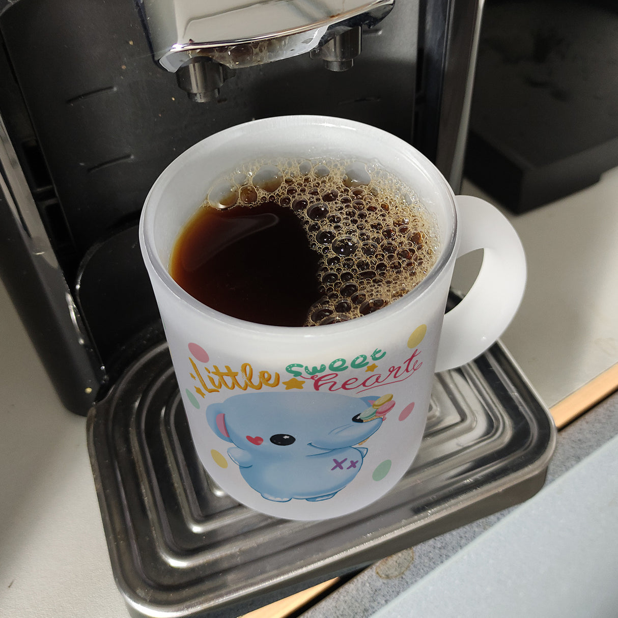 Elefant Kaffeebecher mit Spruch Little sweetheart