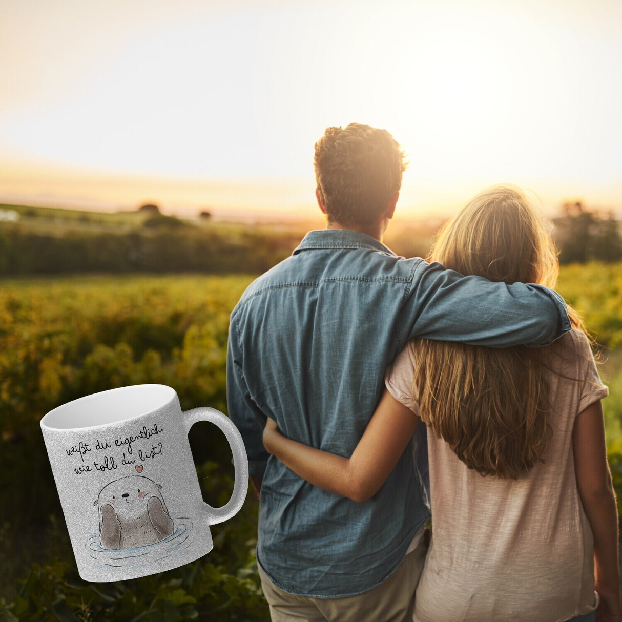 Otter Kaffeebecher mit Spruch Weißt du eigentlich wie toll du bist