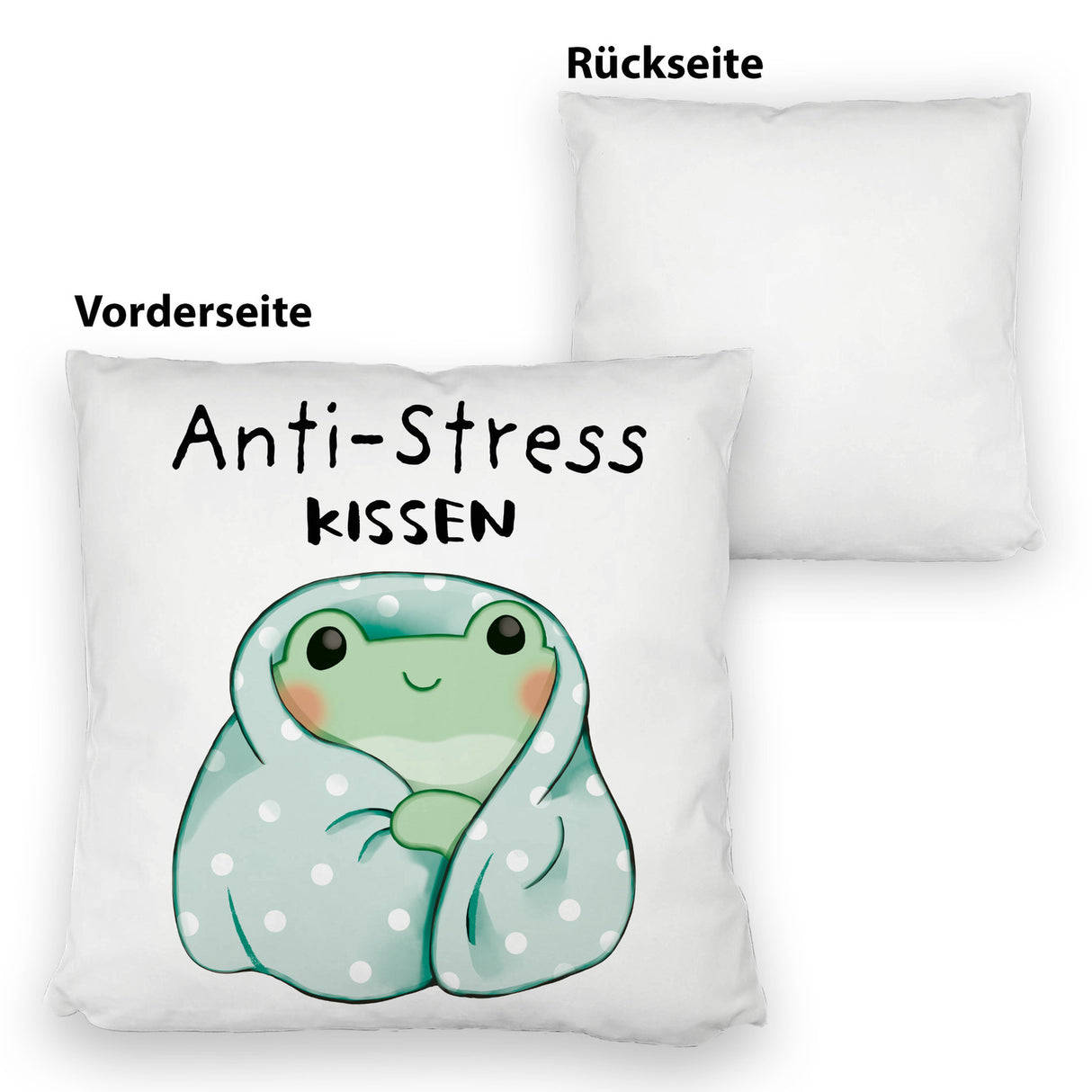 Frosch er Decke Kissen mit Spruch Anti-Stress Kissen