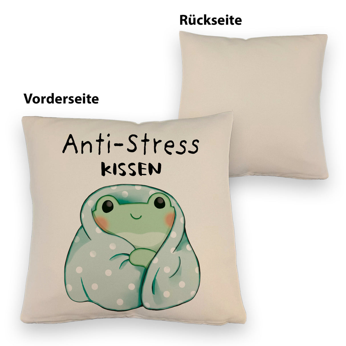 Frosch er Decke Kissen mit Spruch Anti-Stress Kissen