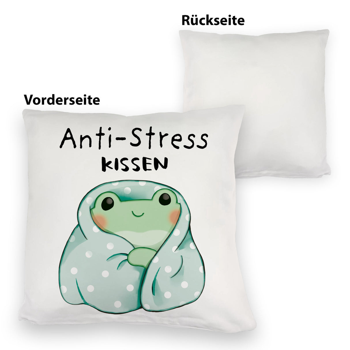 Frosch er Decke Kissen mit Spruch Anti-Stress Kissen