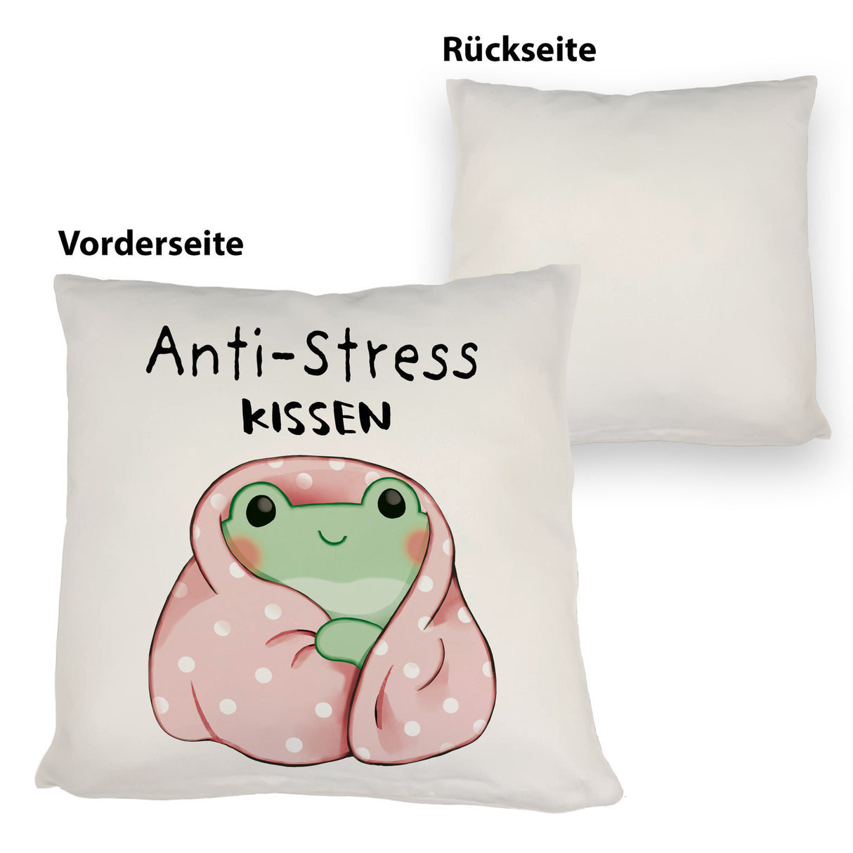 Frosch er Decke Kissen mit Spruch Anti-Stress Kissen