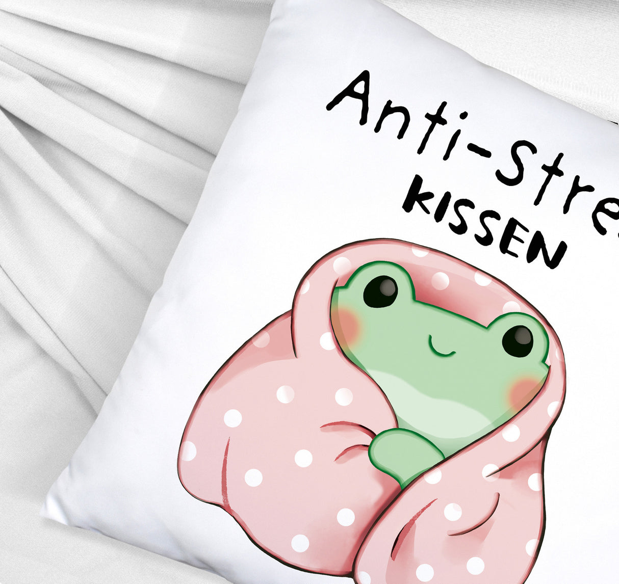 Frosch er Decke Kissen mit Spruch Anti-Stress Kissen