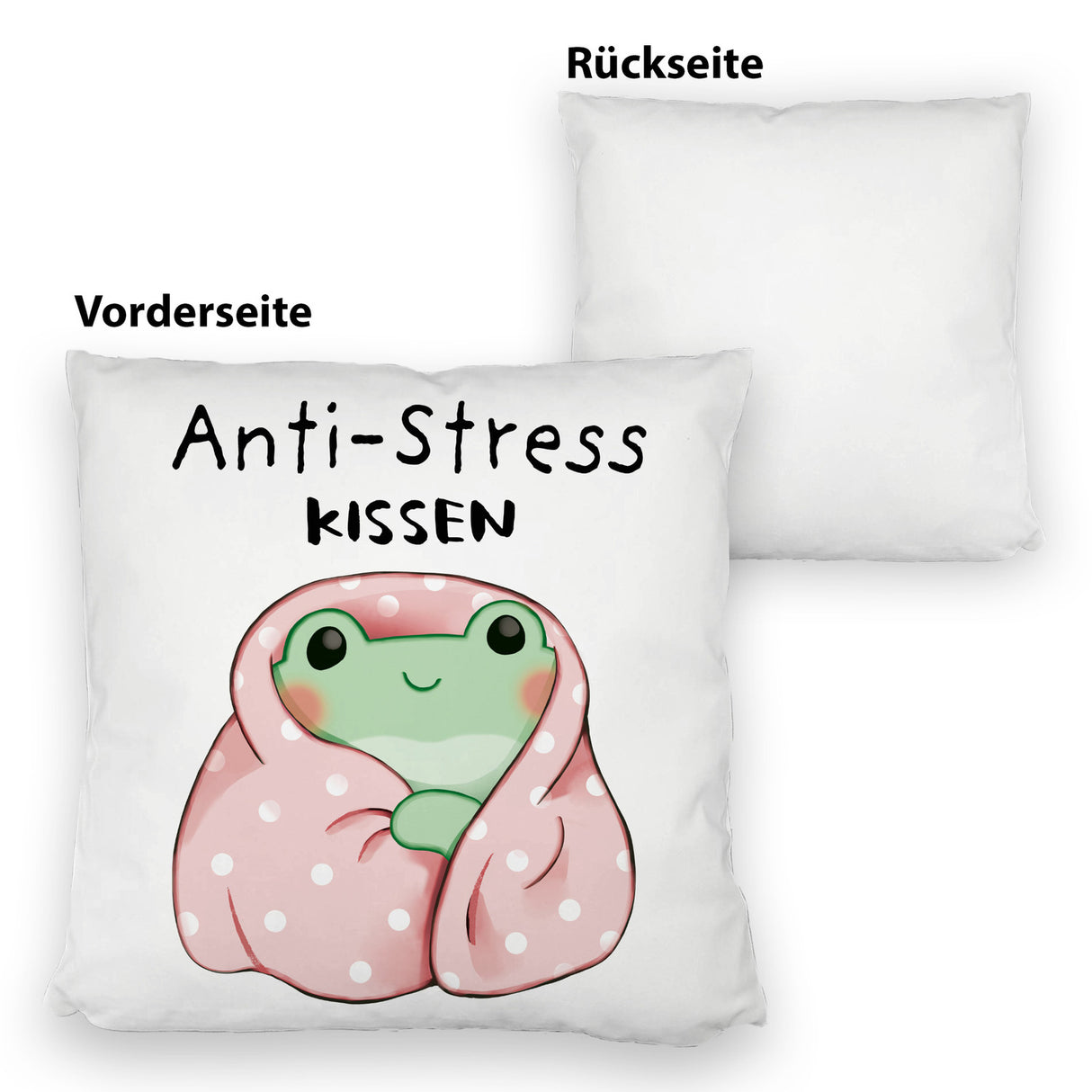 Frosch er Decke Kissen mit Spruch Anti-Stress Kissen