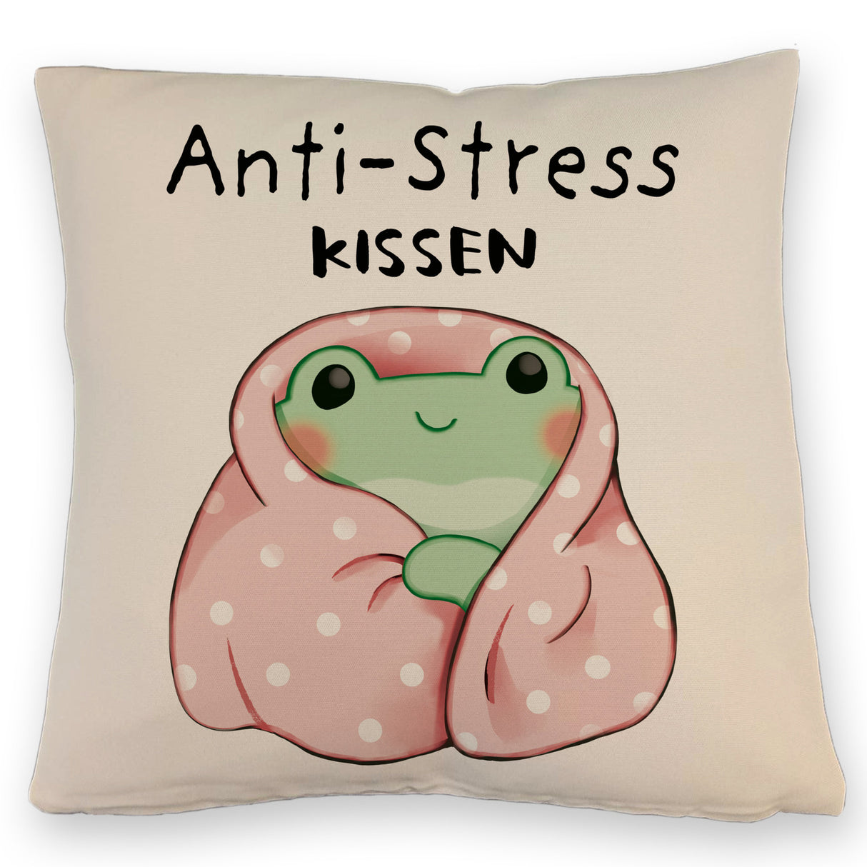 Frosch er Decke Kissen mit Spruch Anti-Stress Kissen