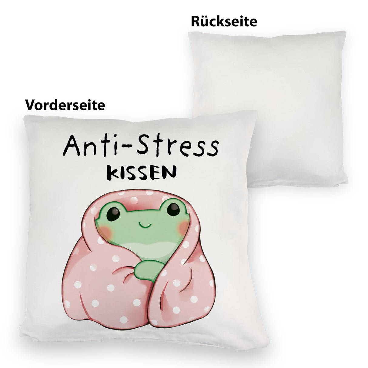 Frosch er Decke Kissen mit Spruch Anti-Stress Kissen