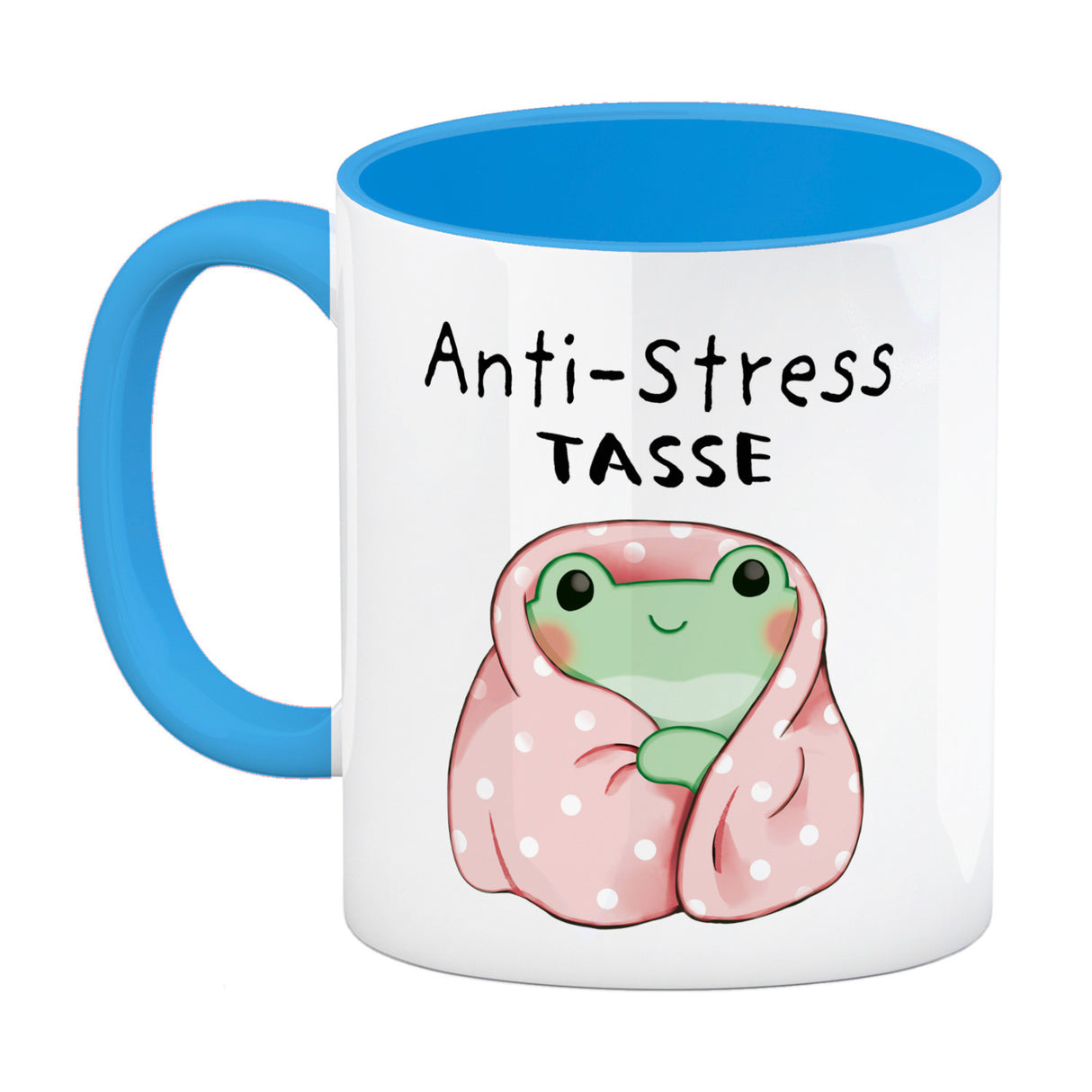 Frosch er Decke mit Spruch Anti-Stress Tasse