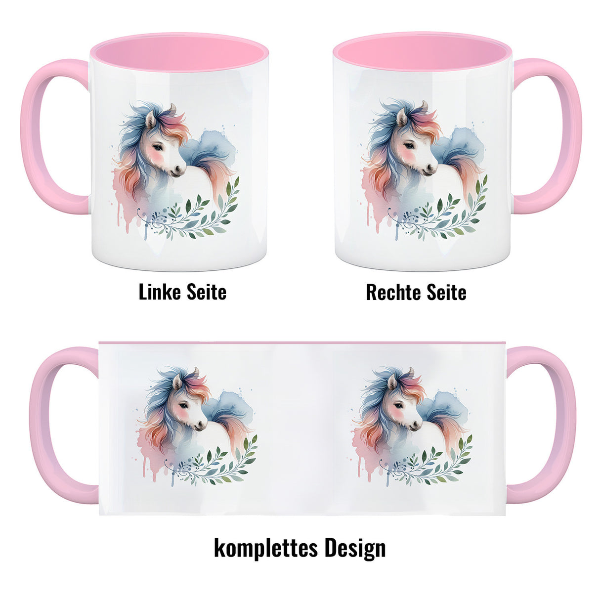 Buntes Pferd Kaffeebecher