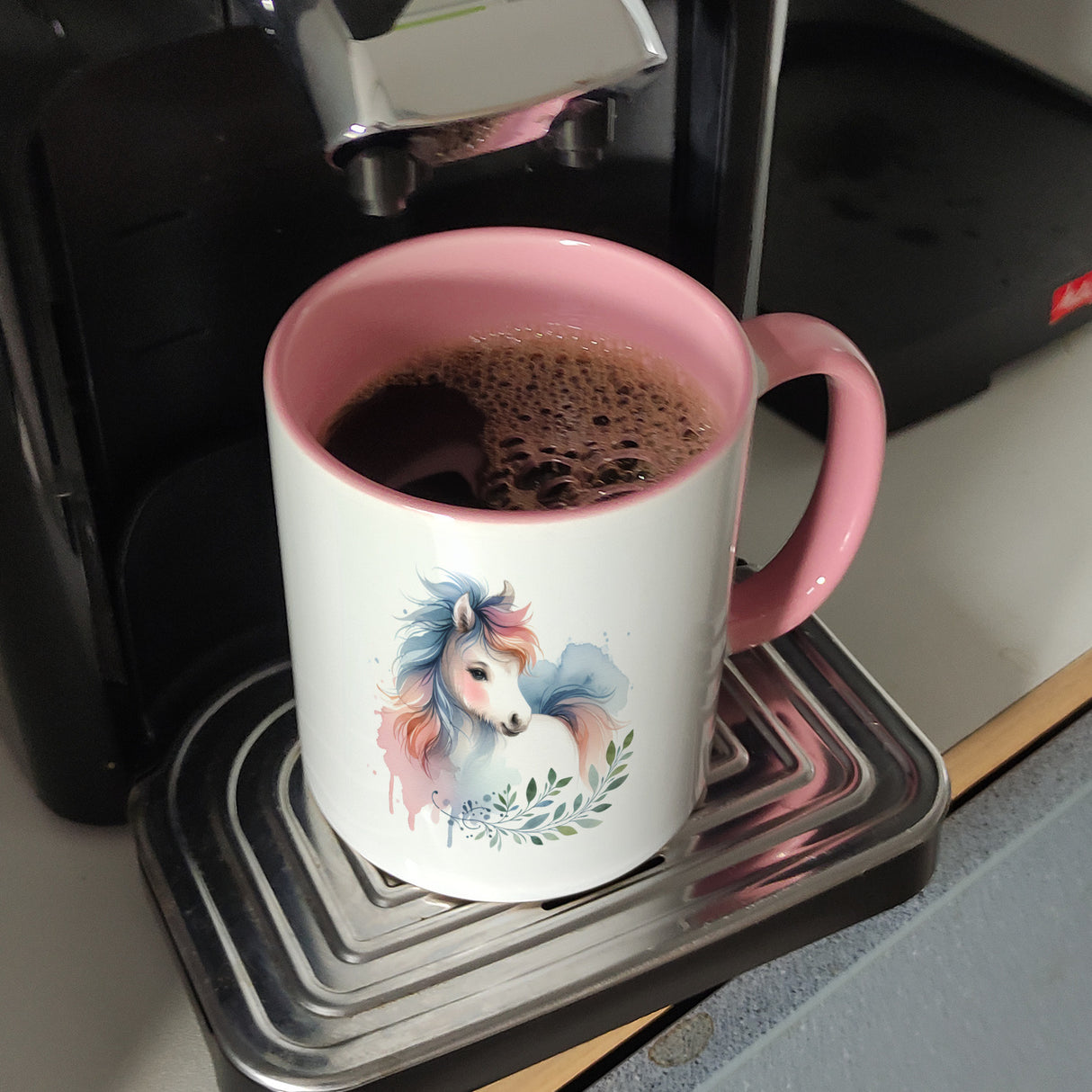 Buntes Pferd Kaffeebecher