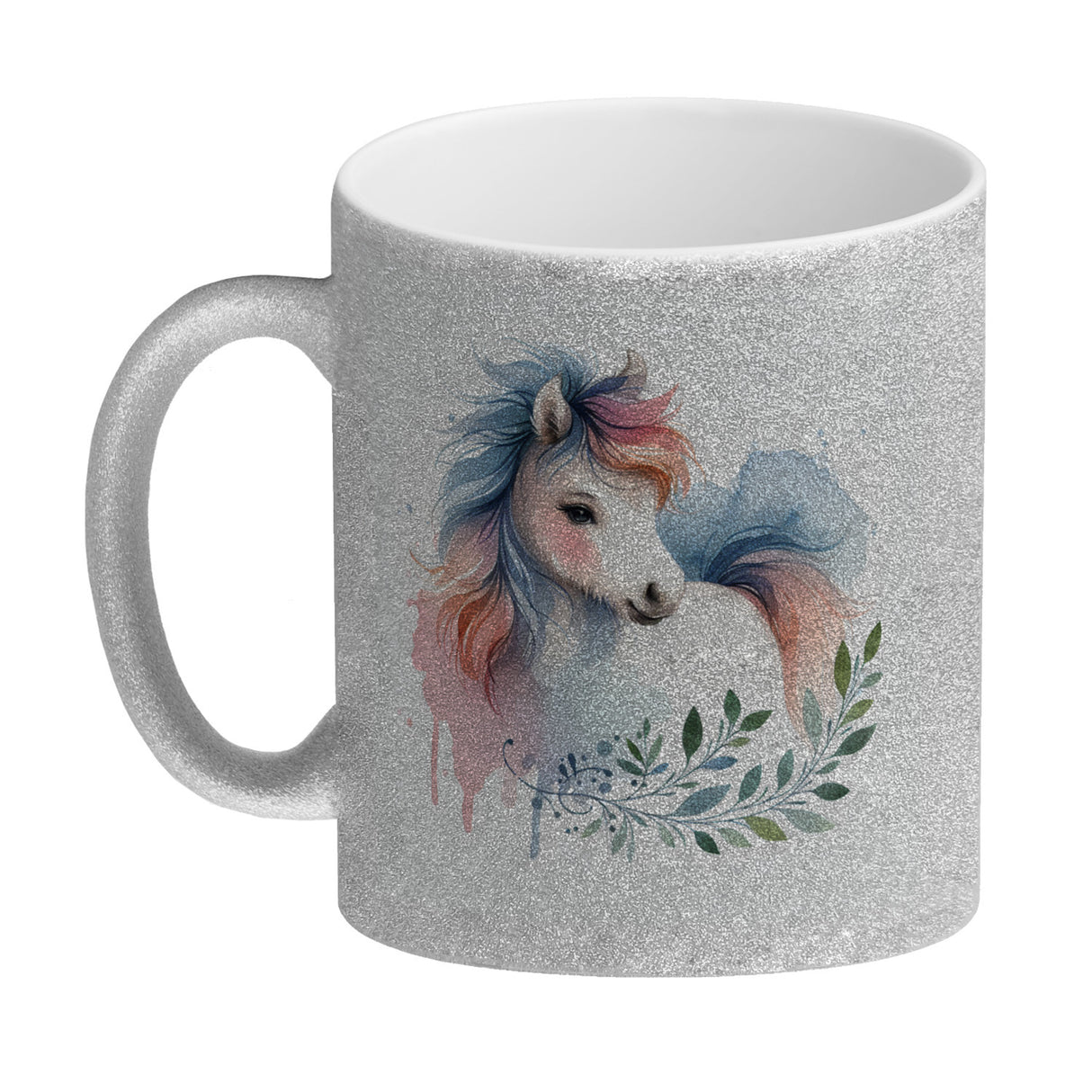 Buntes Pferd Kaffeebecher