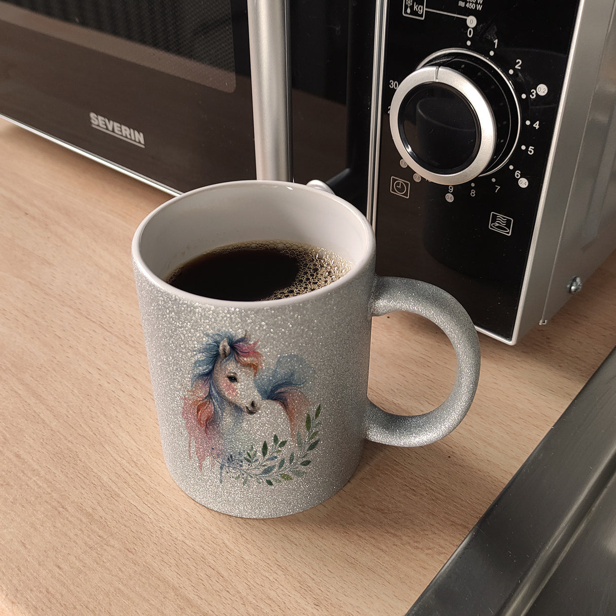 Buntes Pferd Kaffeebecher