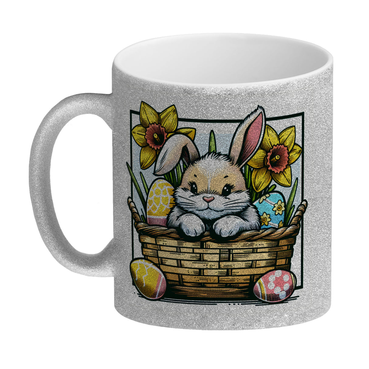 Osterhase im Osternest Kaffeebecher