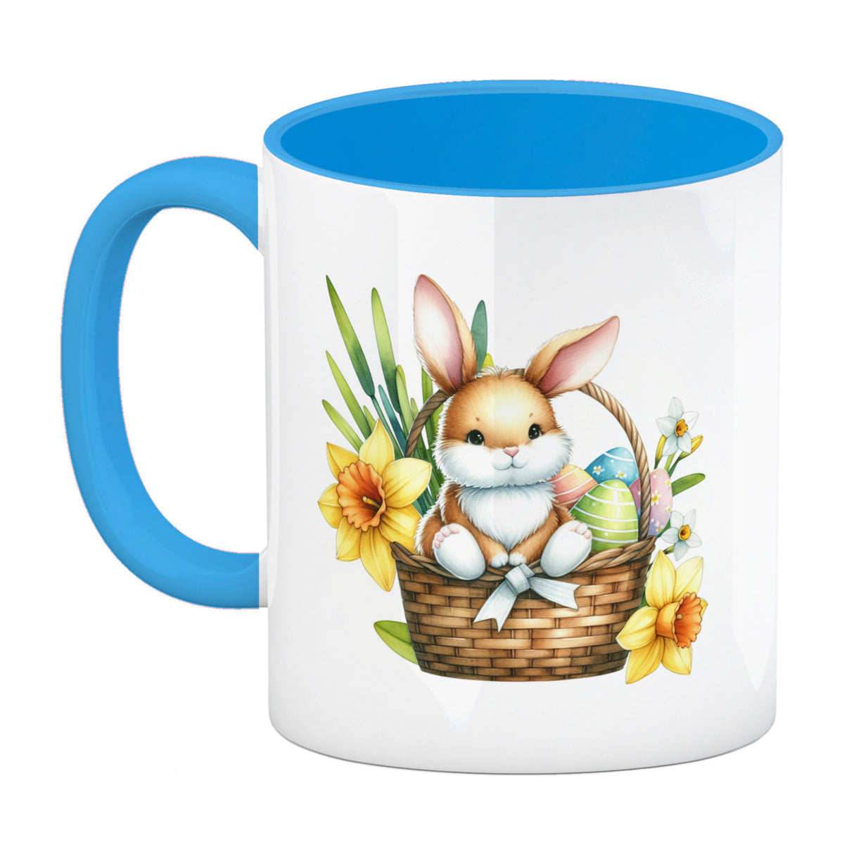 Niedlicher Osterhase im Osternest Kaffeebecher