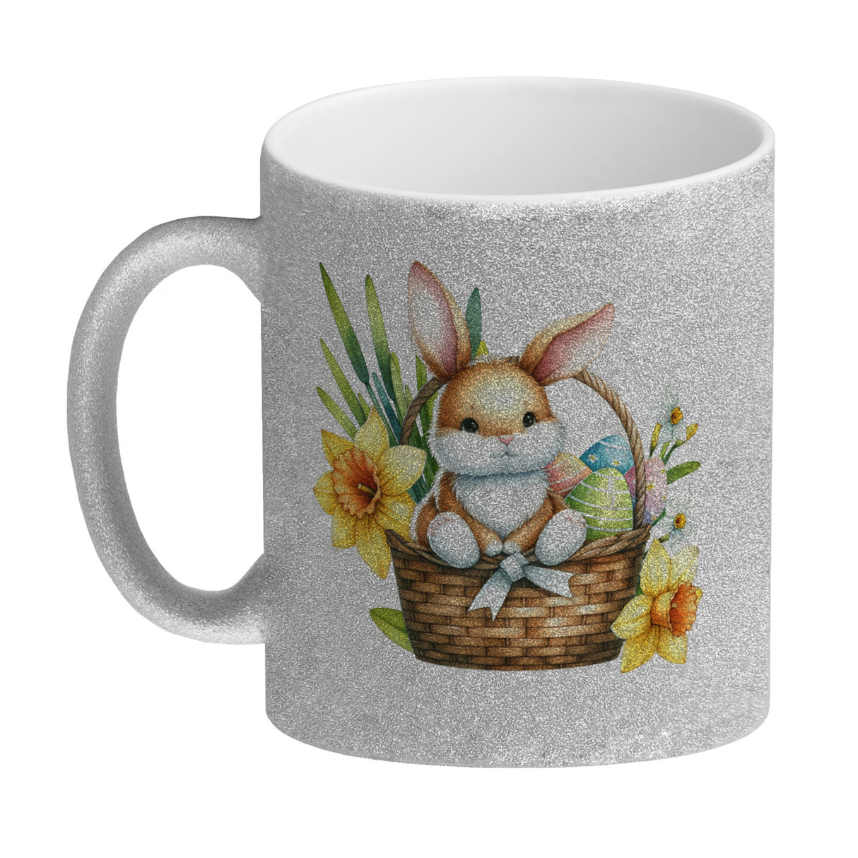 Niedlicher Osterhase im Osternest Kaffeebecher