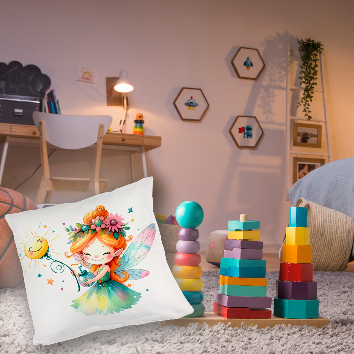 Magische bunte Fee Kissen