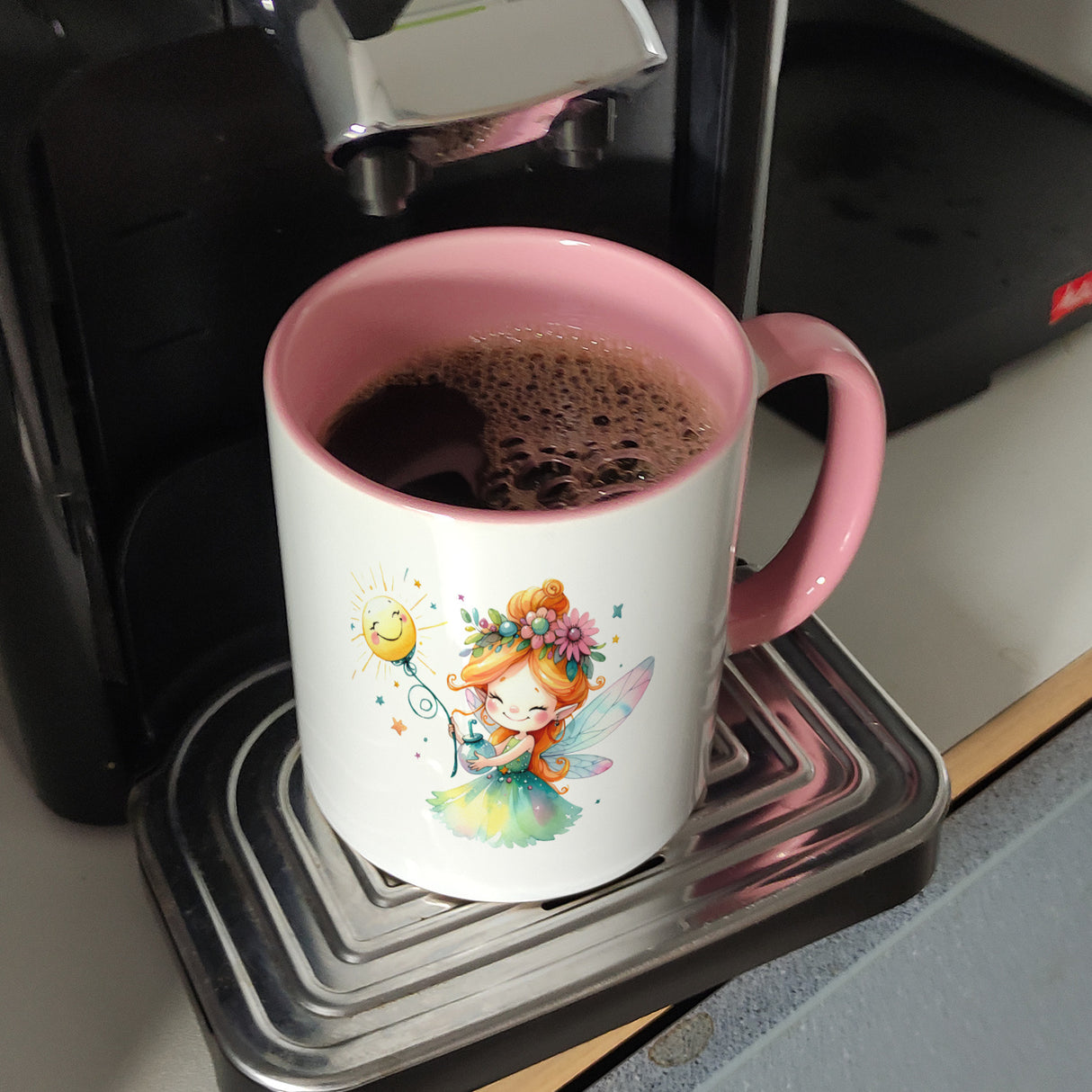 Magische bunte Fee Kaffeebecher