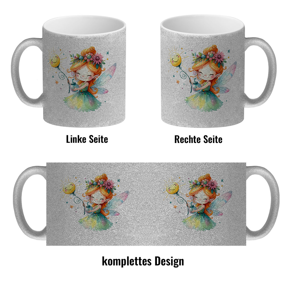 Magische bunte Fee Kaffeebecher