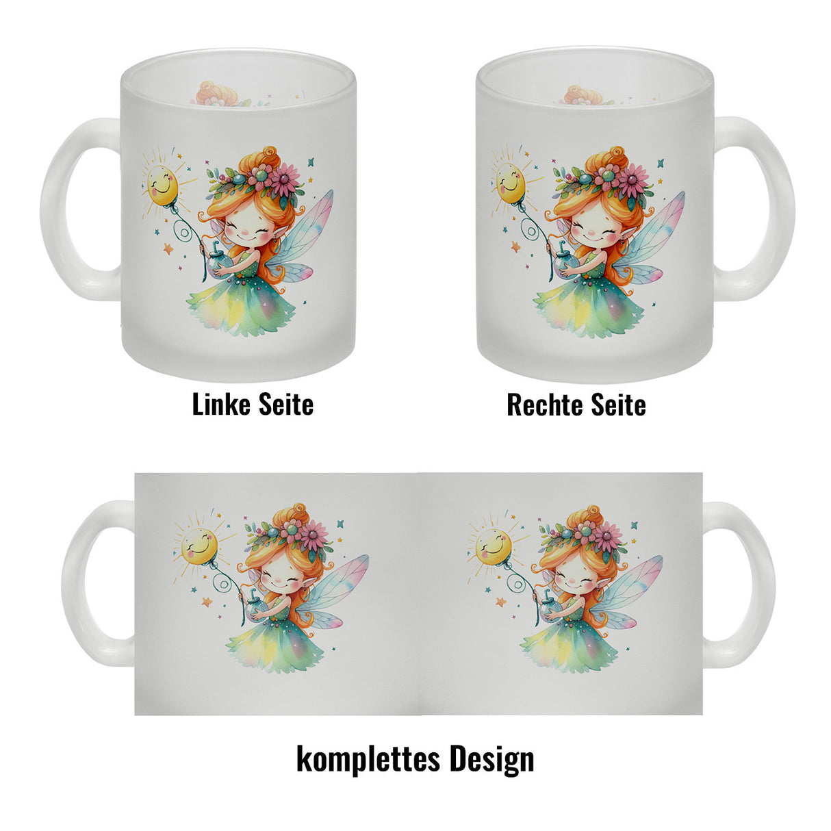 Magische bunte Fee Kaffeebecher