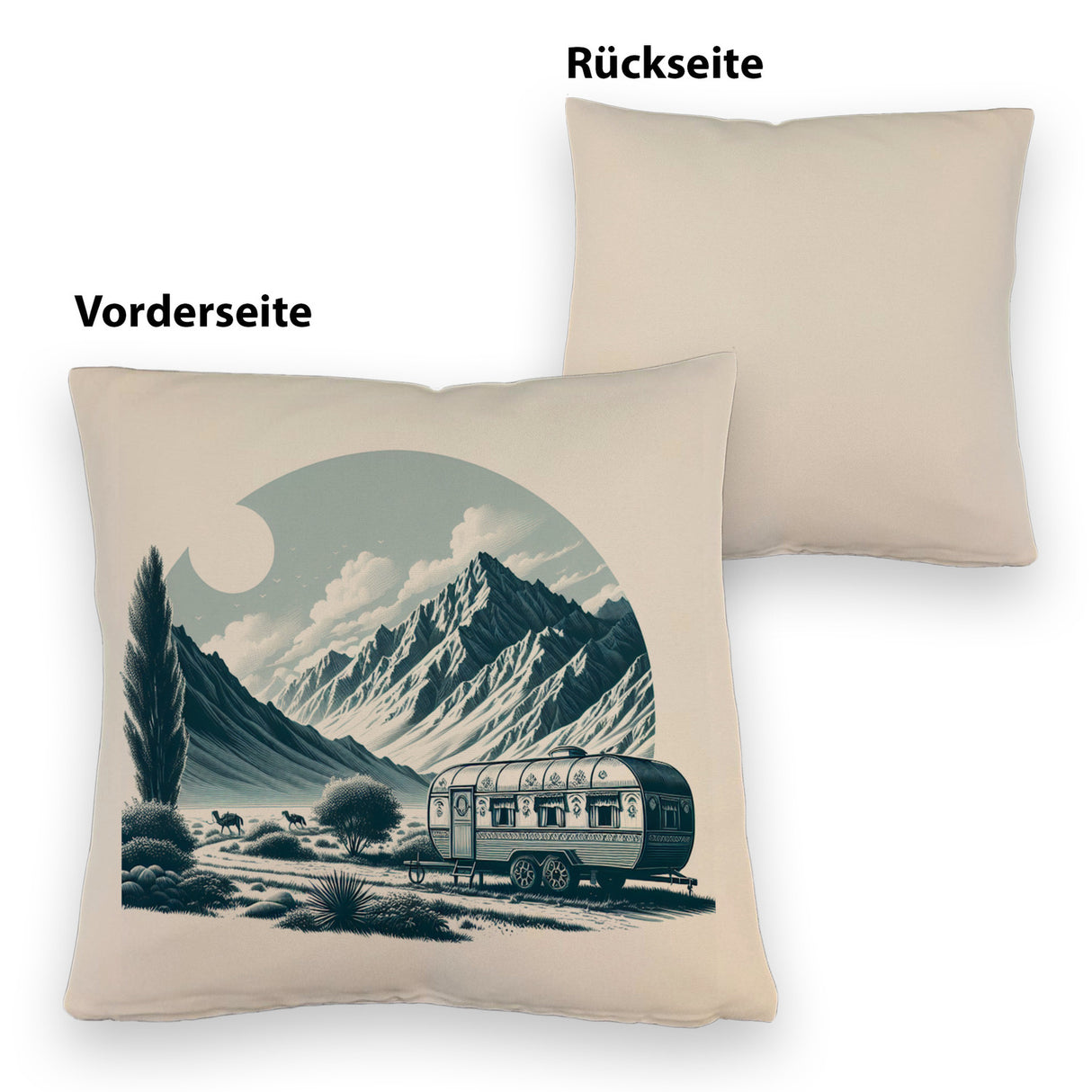 Camping in den Bergen Kissen