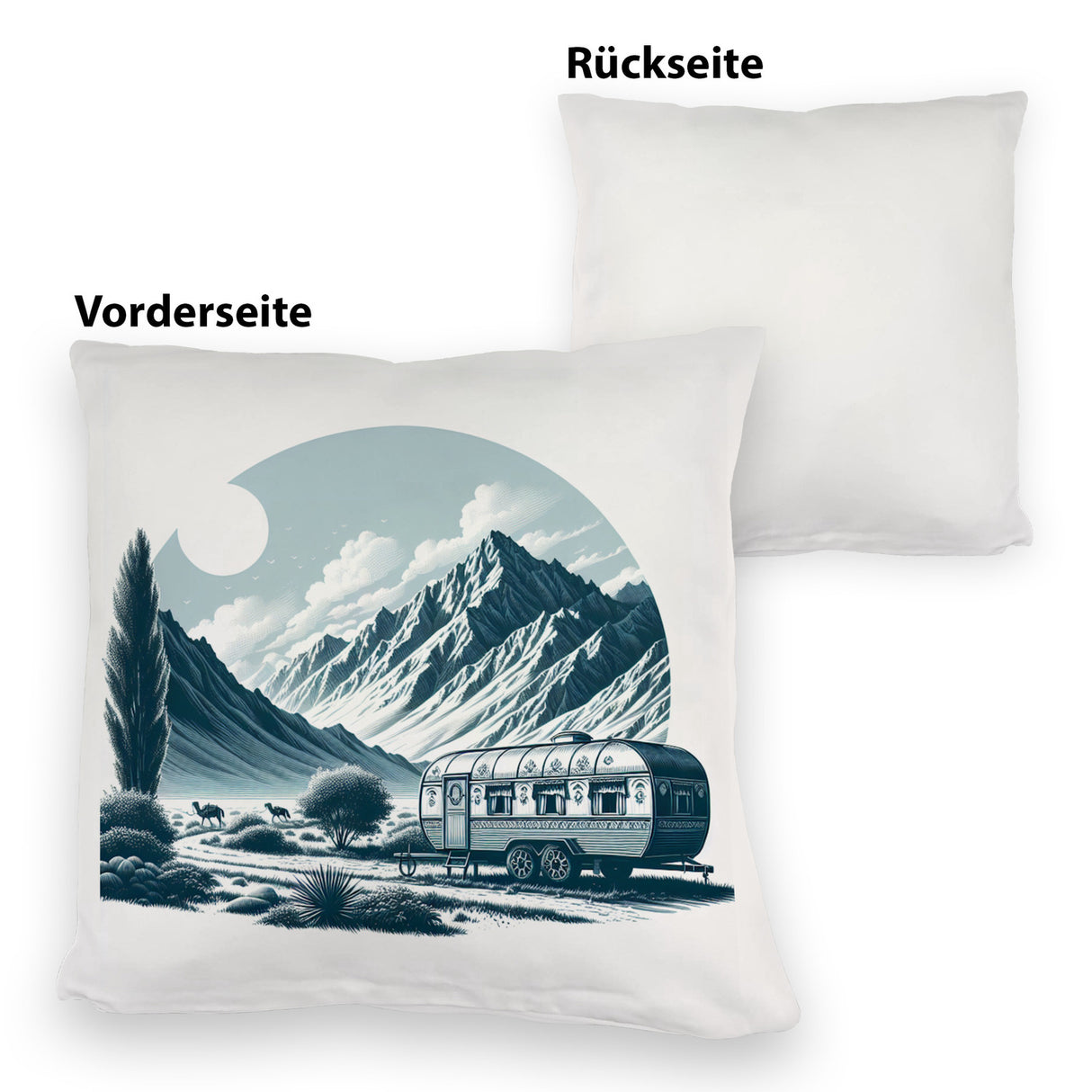 Camping in den Bergen Kissen
