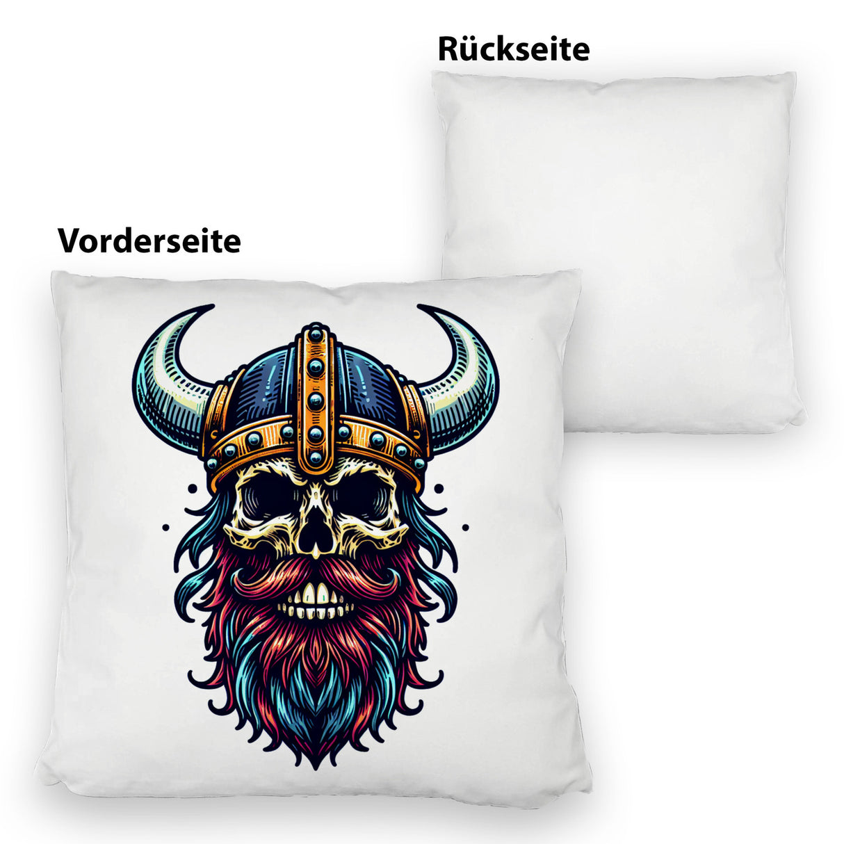 Totenkopf Wikinger Kissen