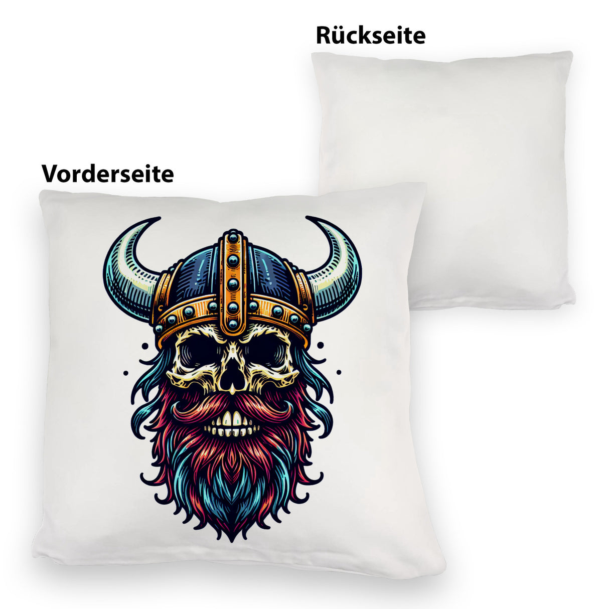 Totenkopf Wikinger Kissen