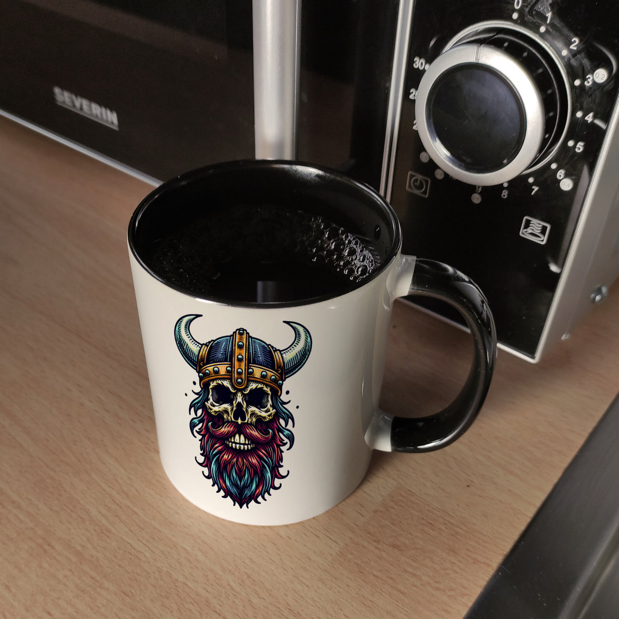 Totenkopf Wikinger Kaffeebecher