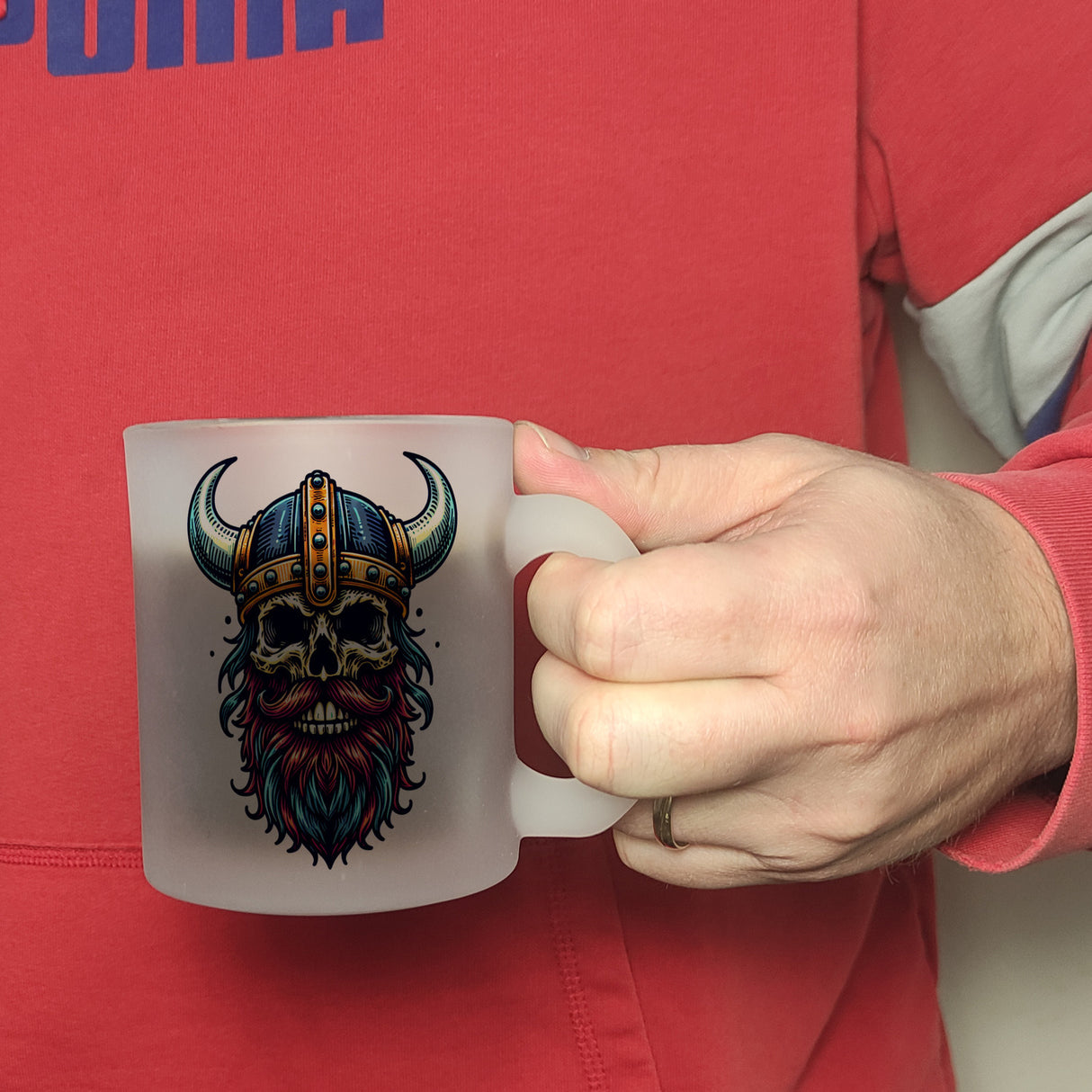 Totenkopf Wikinger Kaffeebecher