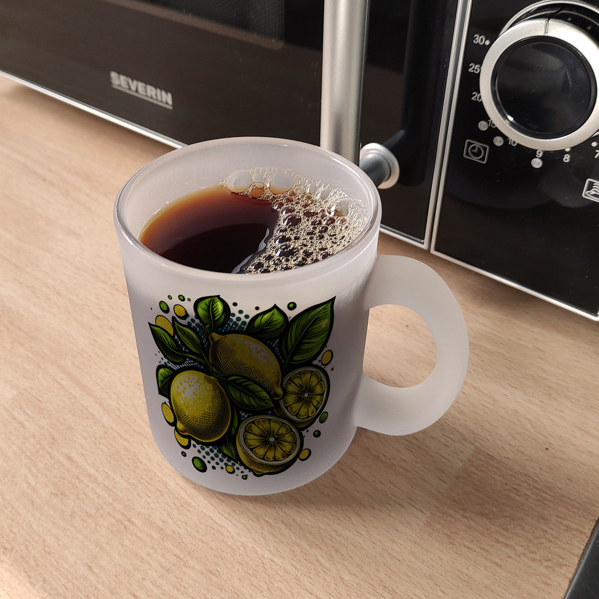 Zitronen Comic Kaffeebecher