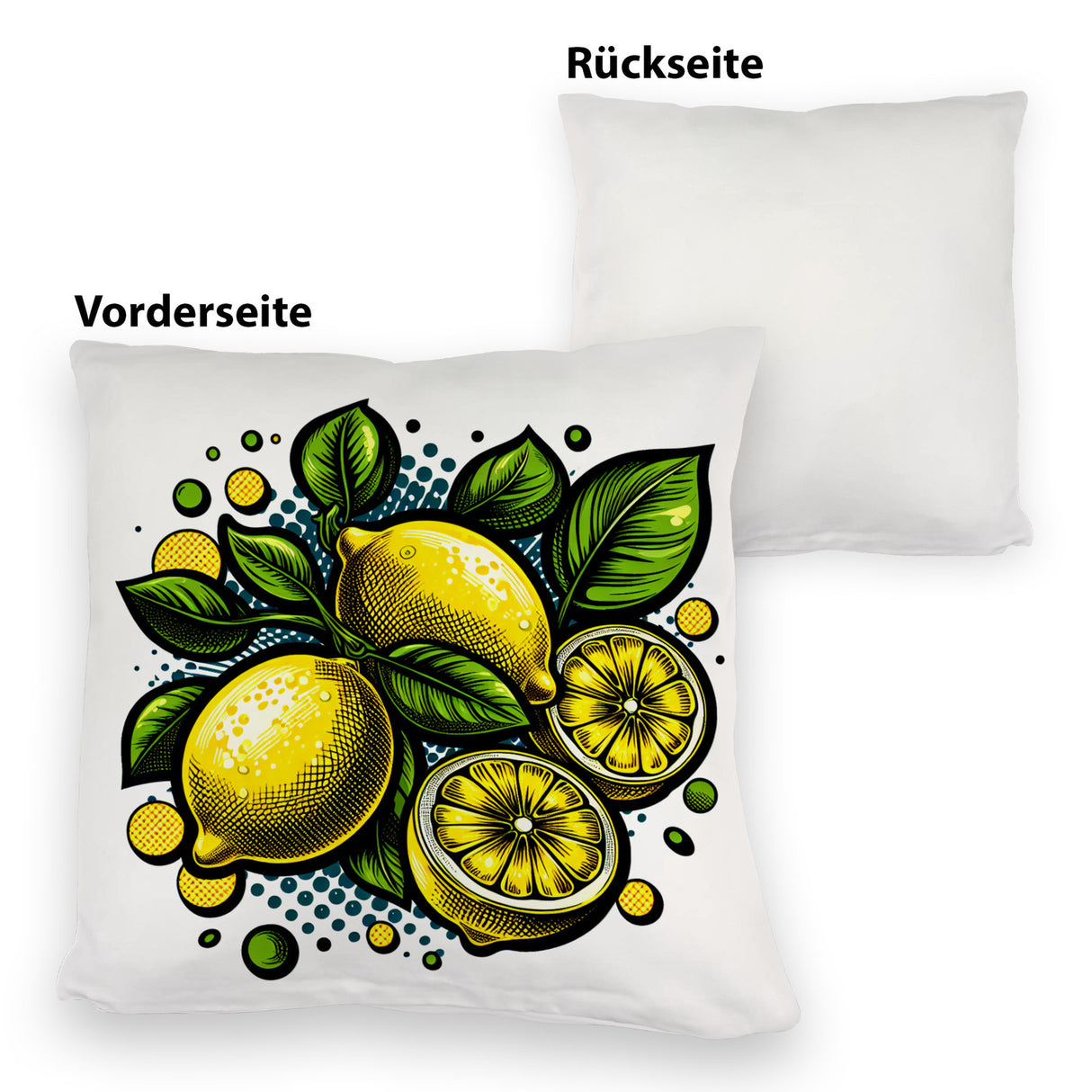 Zitronen Comic Kissen