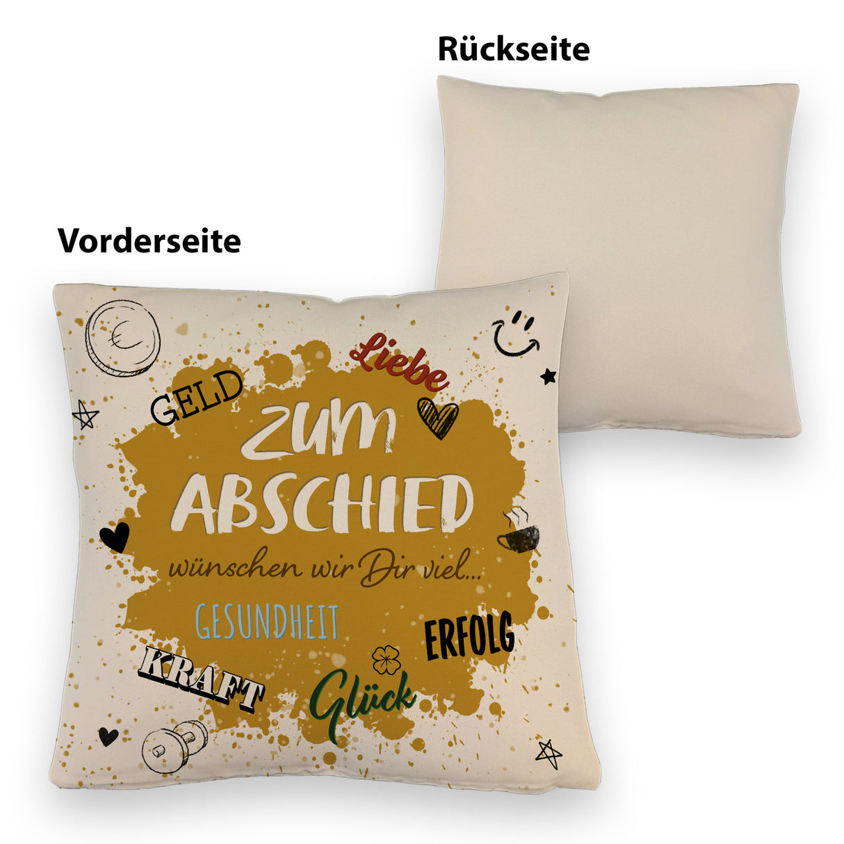 Zum Abschied Wünsche Kissen
