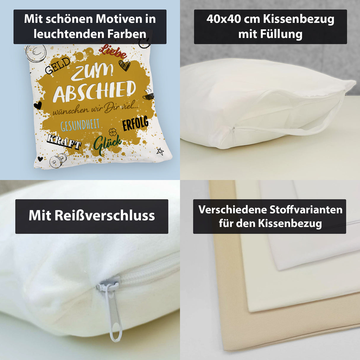 Zum Abschied Wünsche Kissen